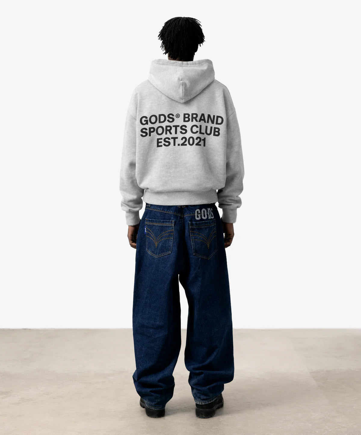 Gods® Brand Sports Club Hoodie Melange