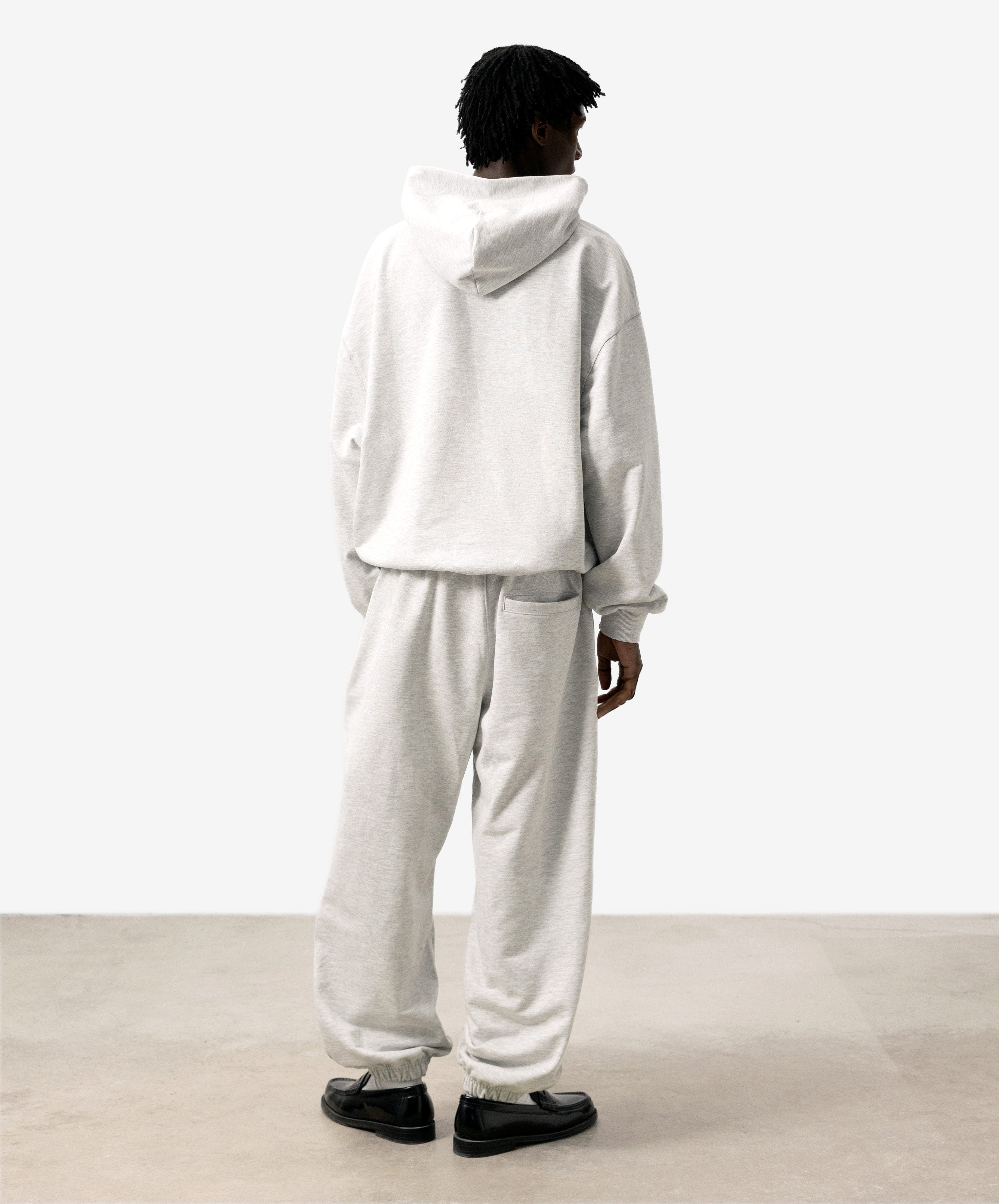 Godsbrand Cropped Hoodie Gray Melange