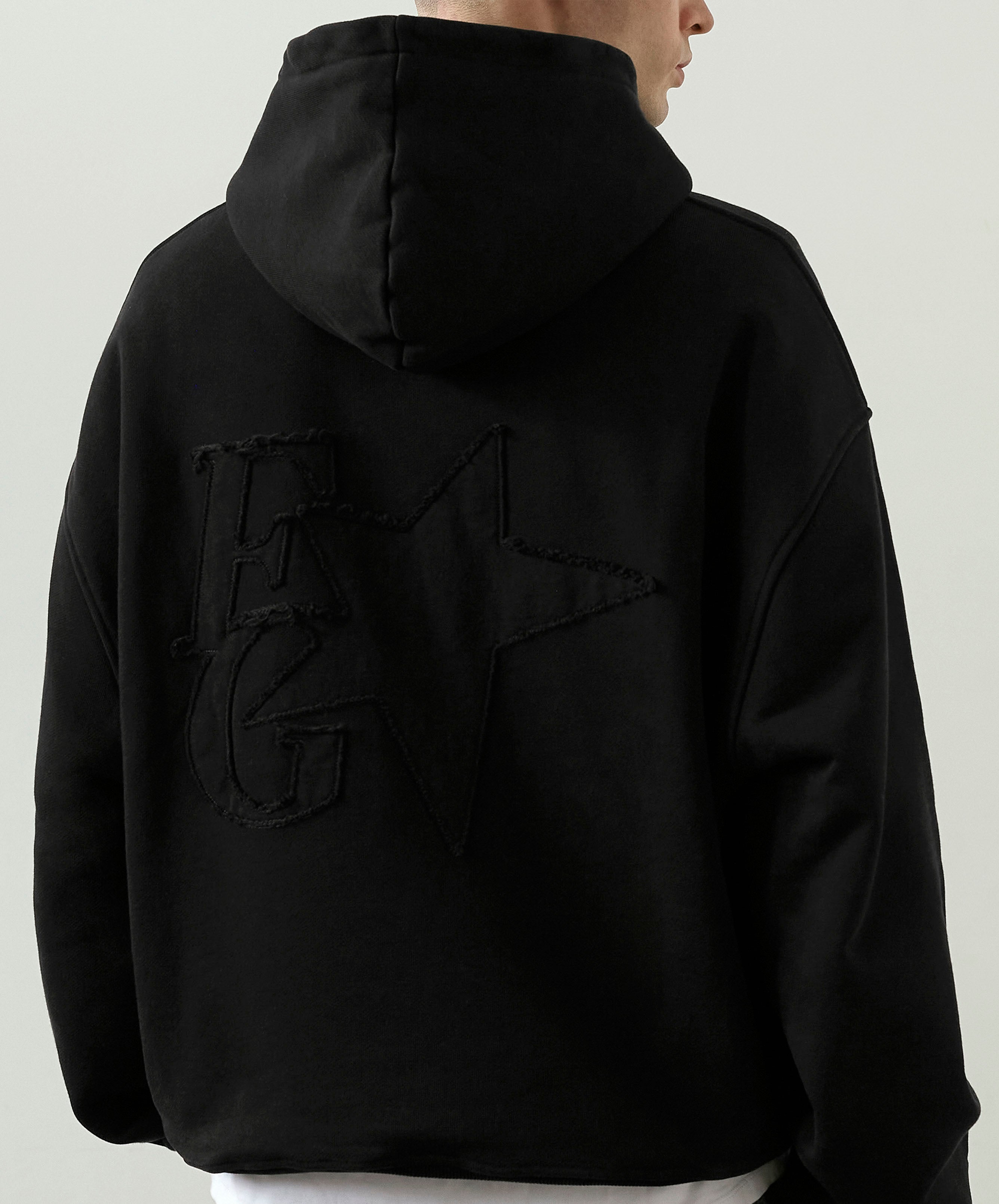 Star Hoodie Black
