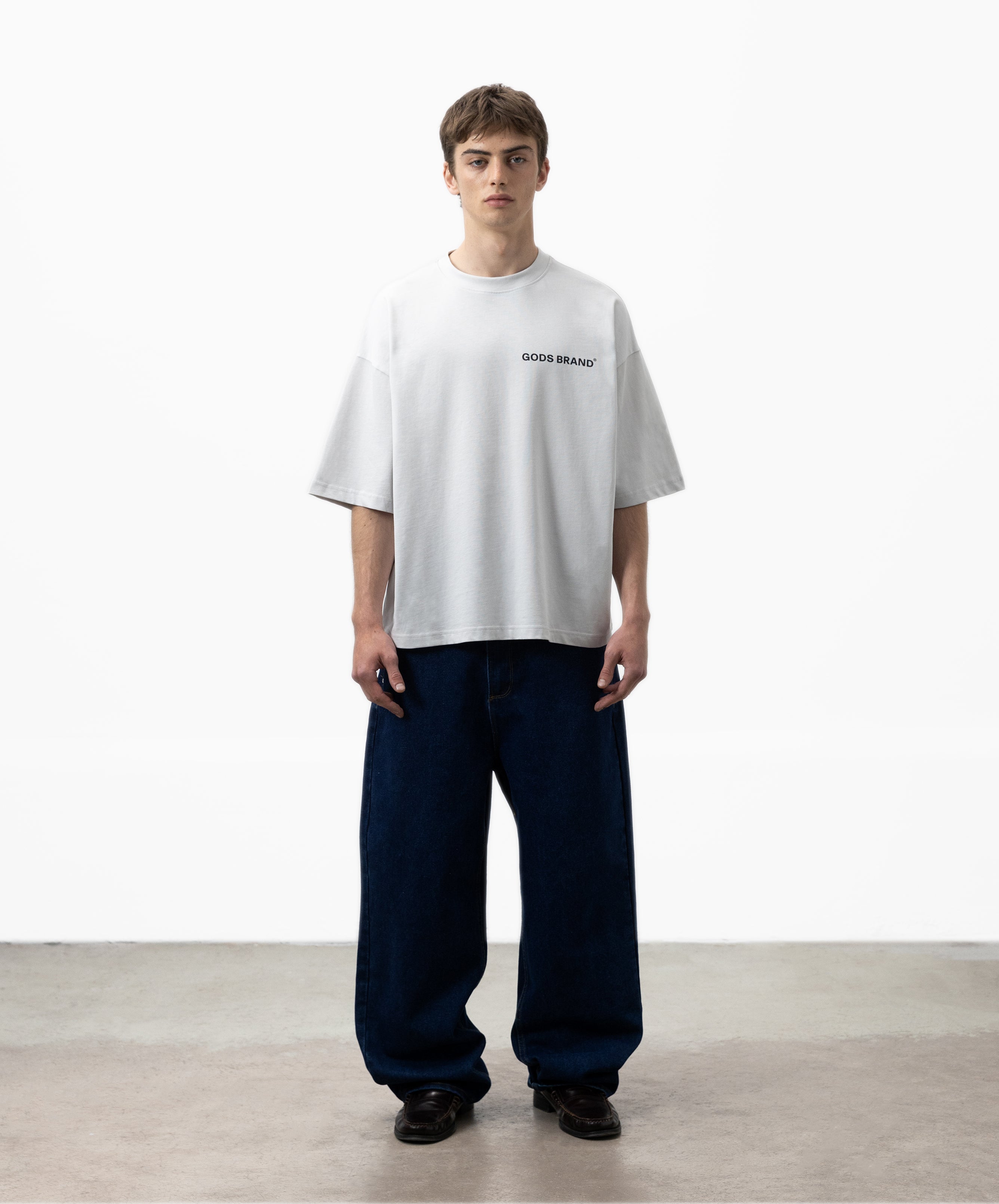 Performance Boxy Tee Light Grey