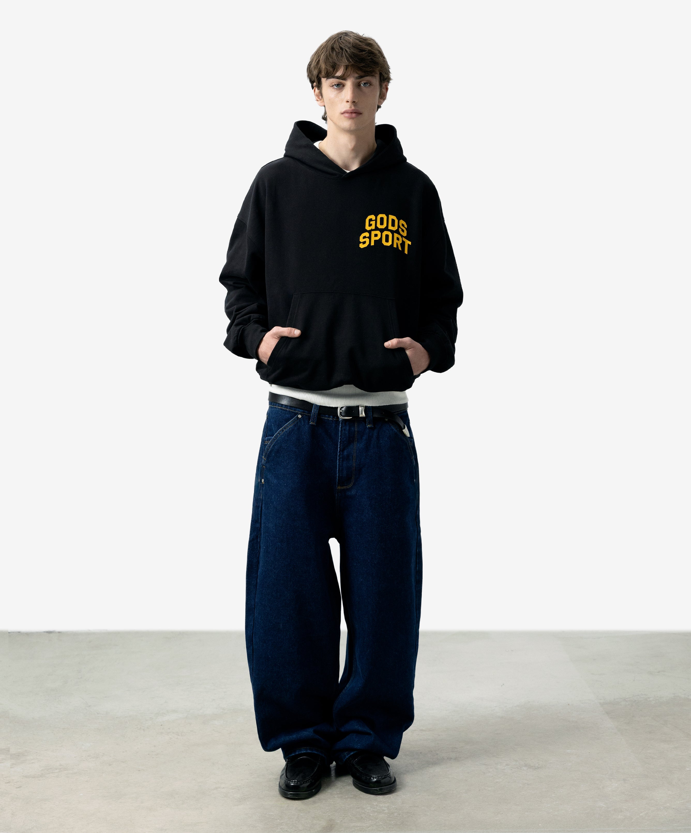 Gods Sports Club Hoodie Black