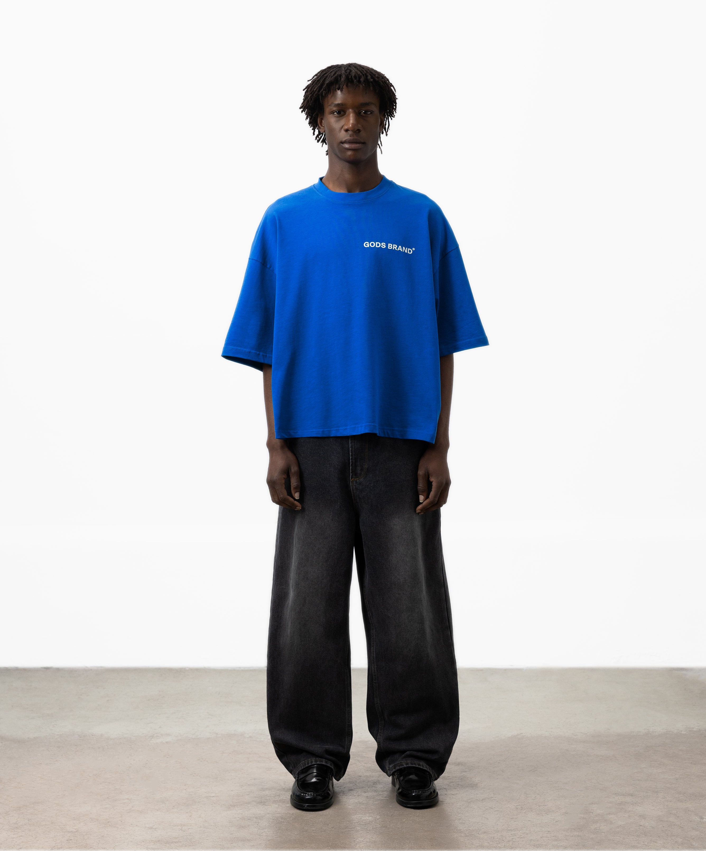 Performance Boxy Tee Blue
