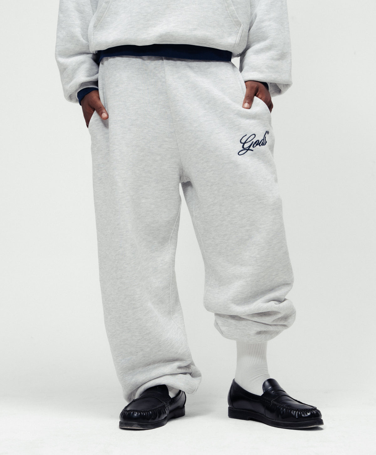 Handwritten Sweatpants Light Grey