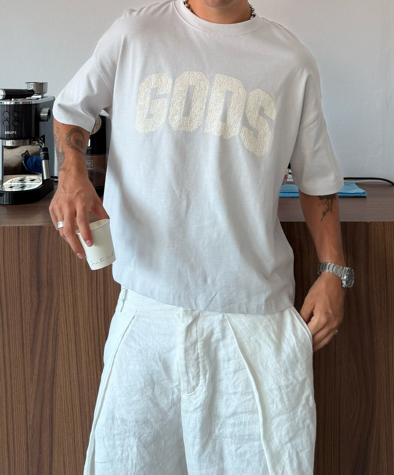 Gods Boxy Tee Grey