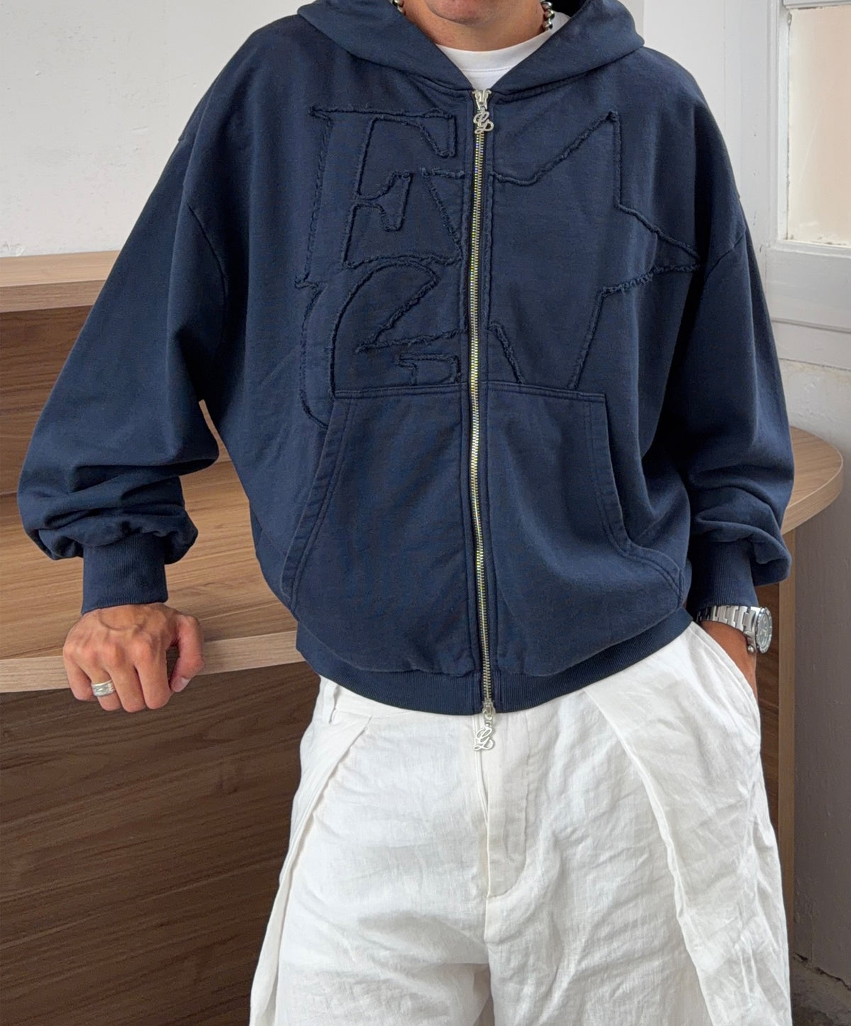 FG Star Zipper Navy