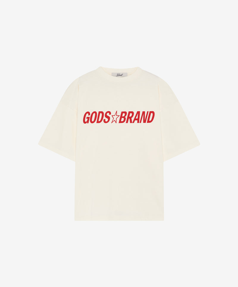 Gods Star Boxy Tee Cream