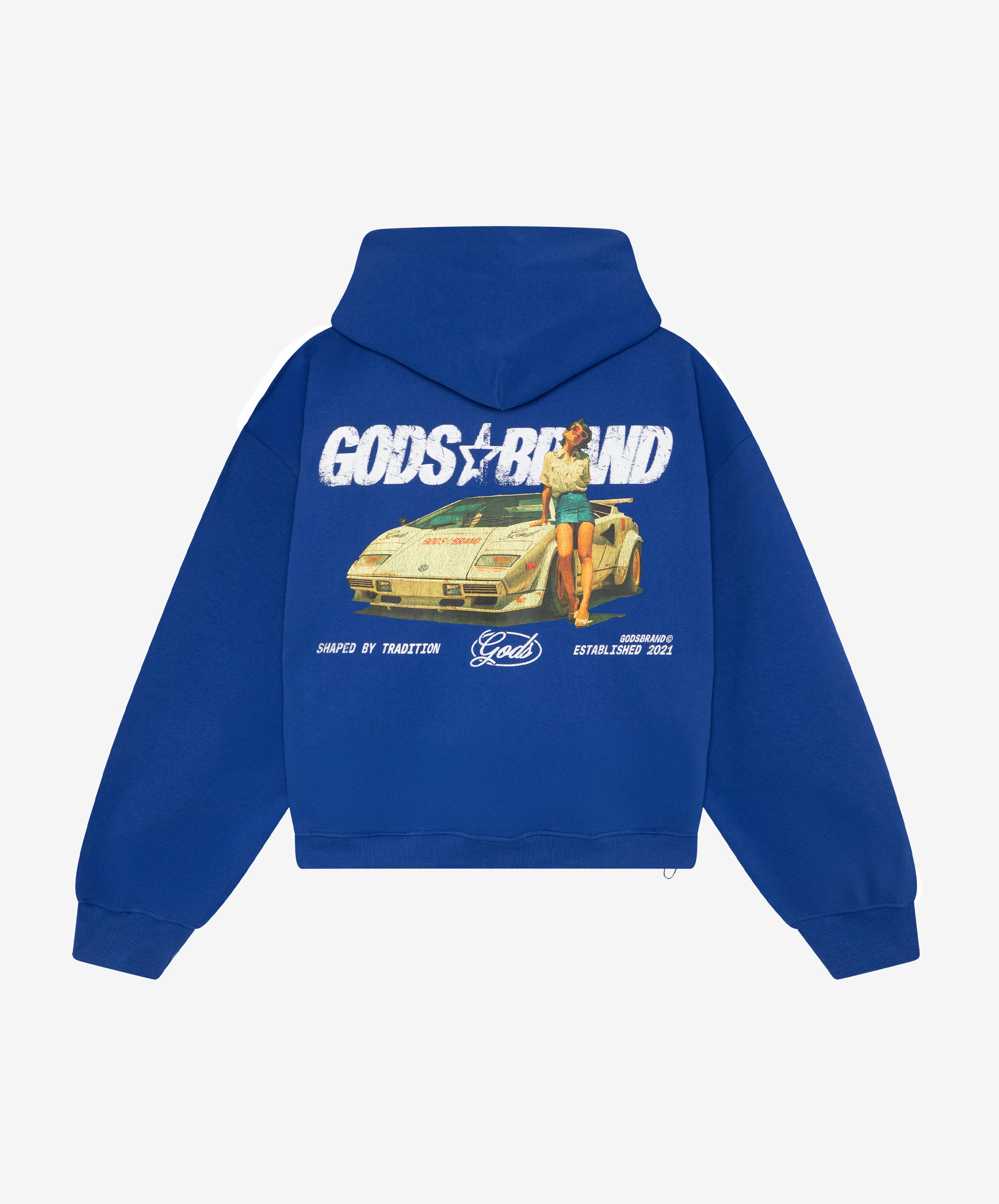Sportscar Hoodie Blue