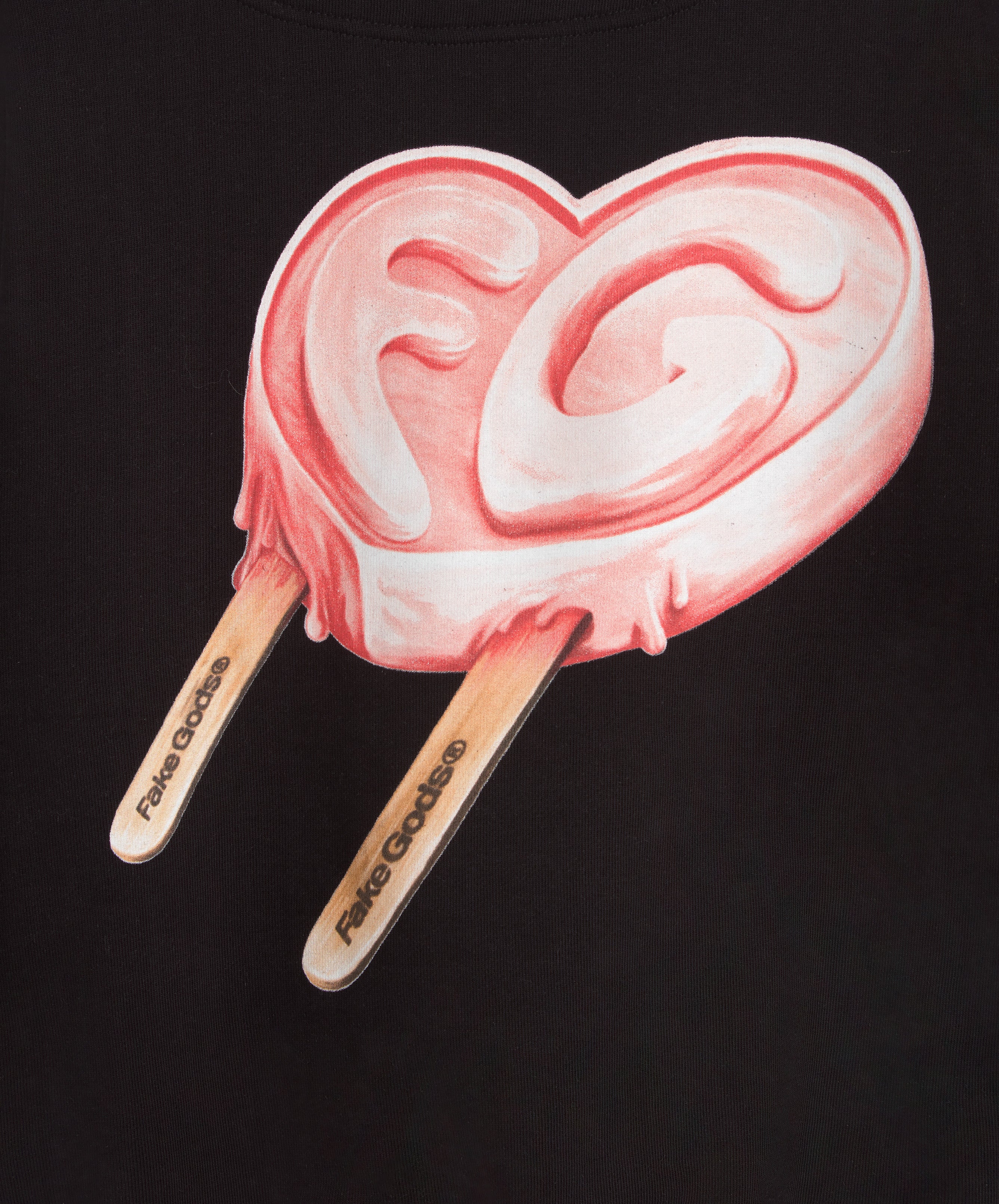 Iced Heart Hoodie Black