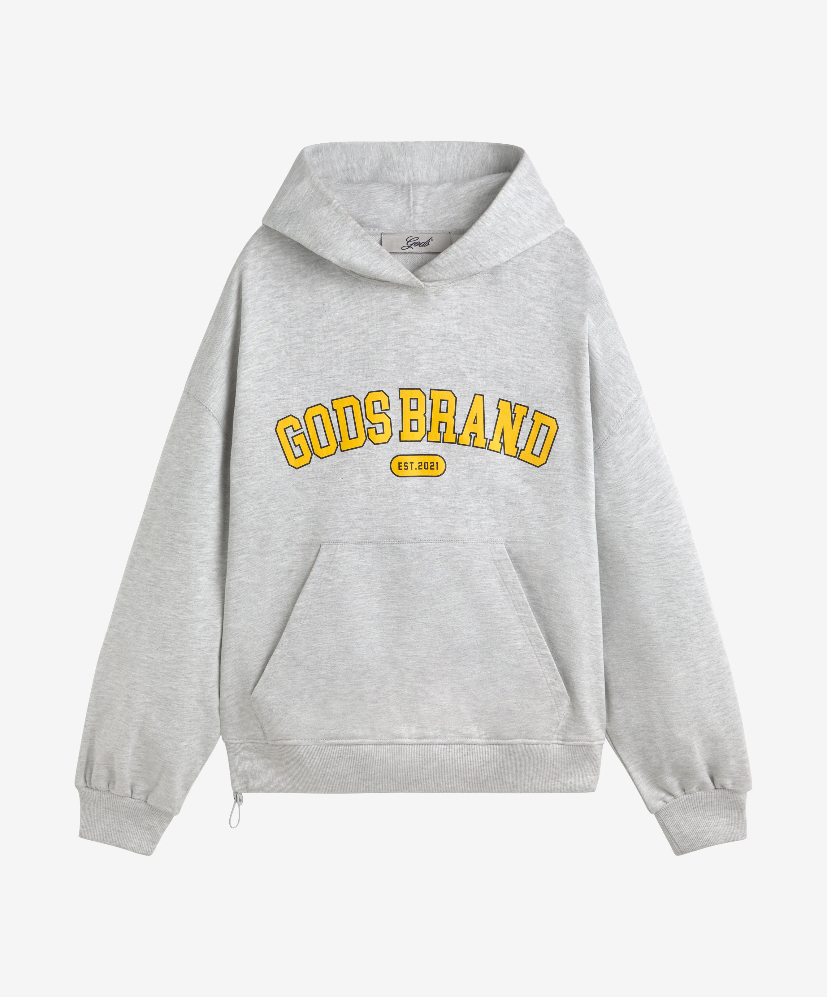 Godsbrand Cropped Hoodie Gray Melange