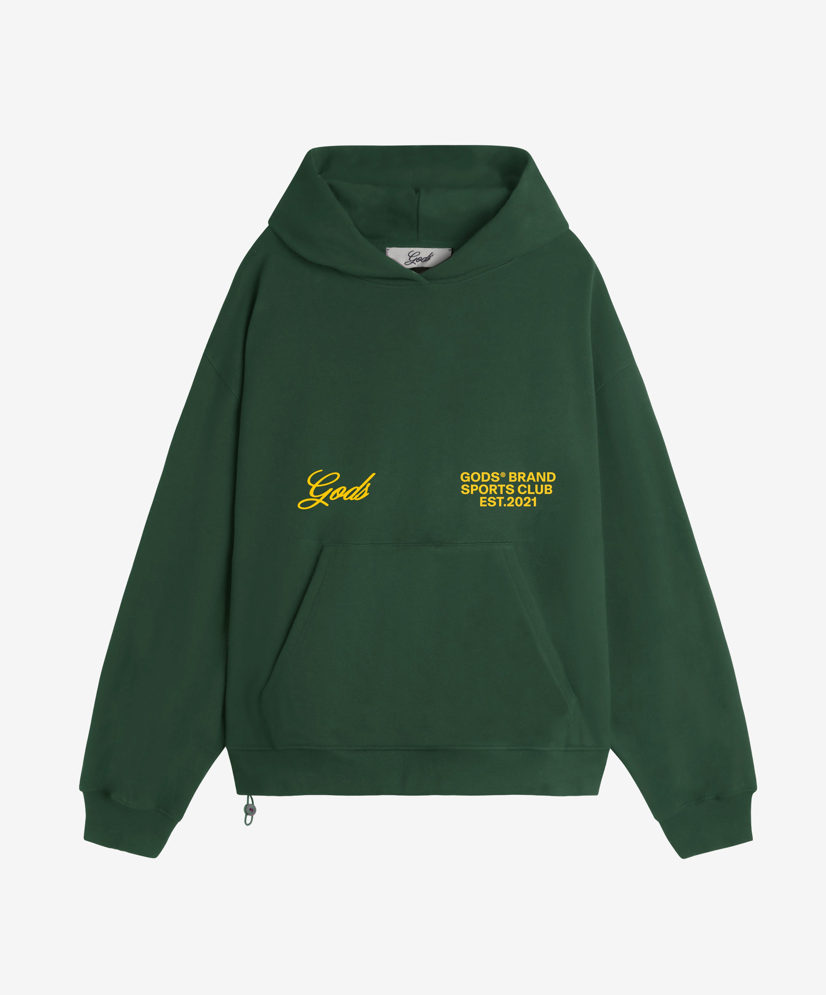 Gods® Brand Sports Club Hoodie Green