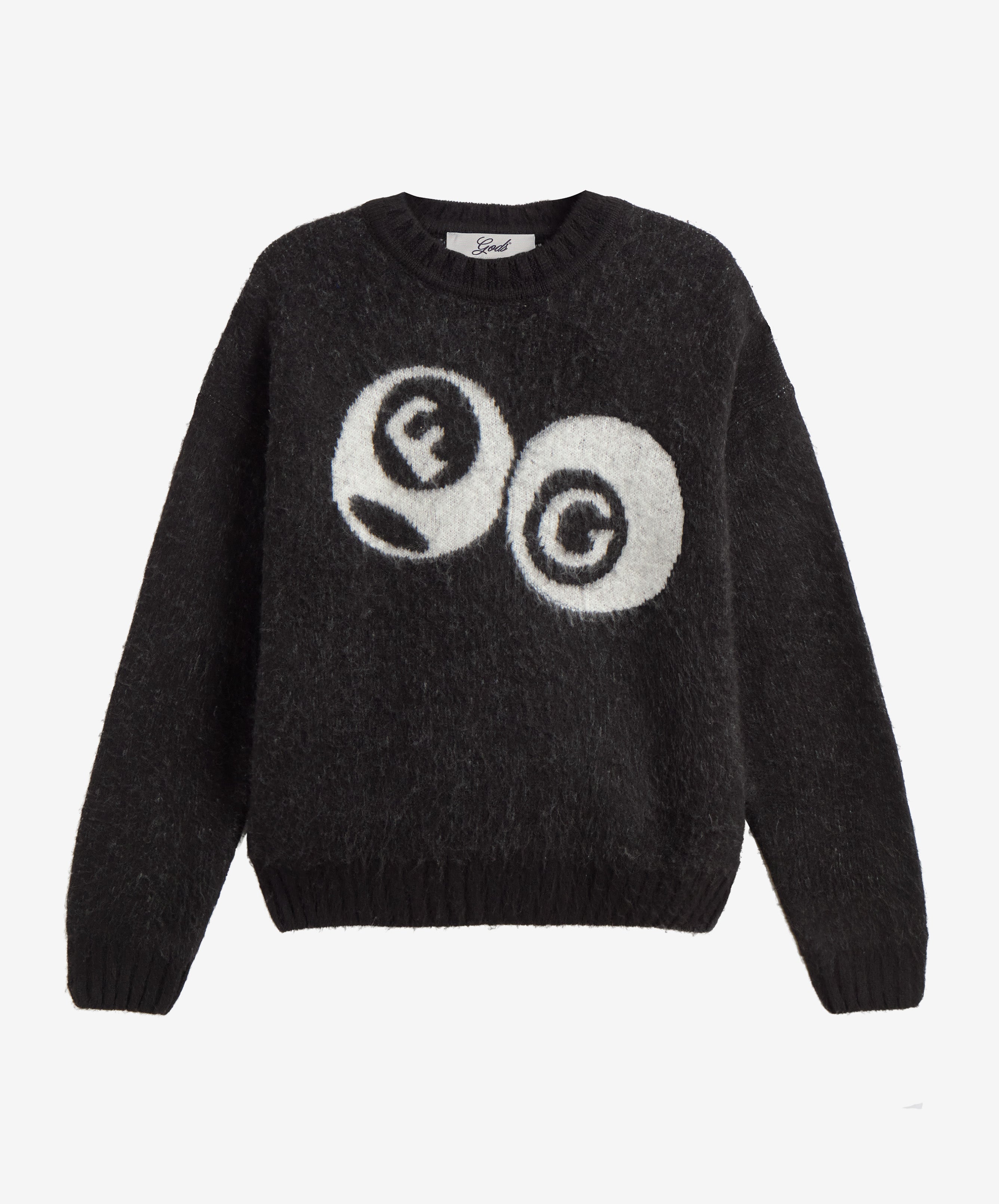 Billiard Knitted Mohair Sweater Black