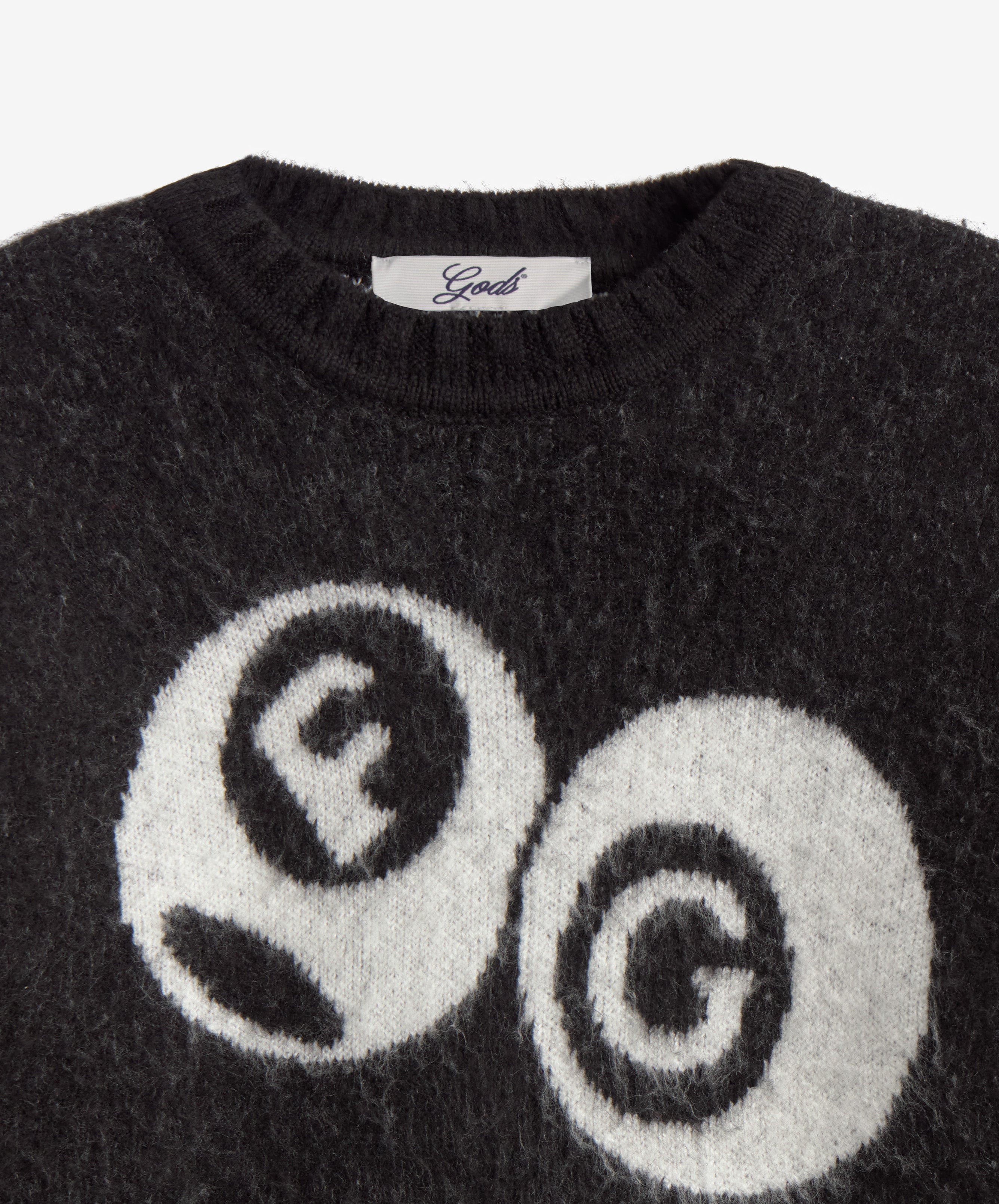 Billiard Knitted Mohair Sweater Black