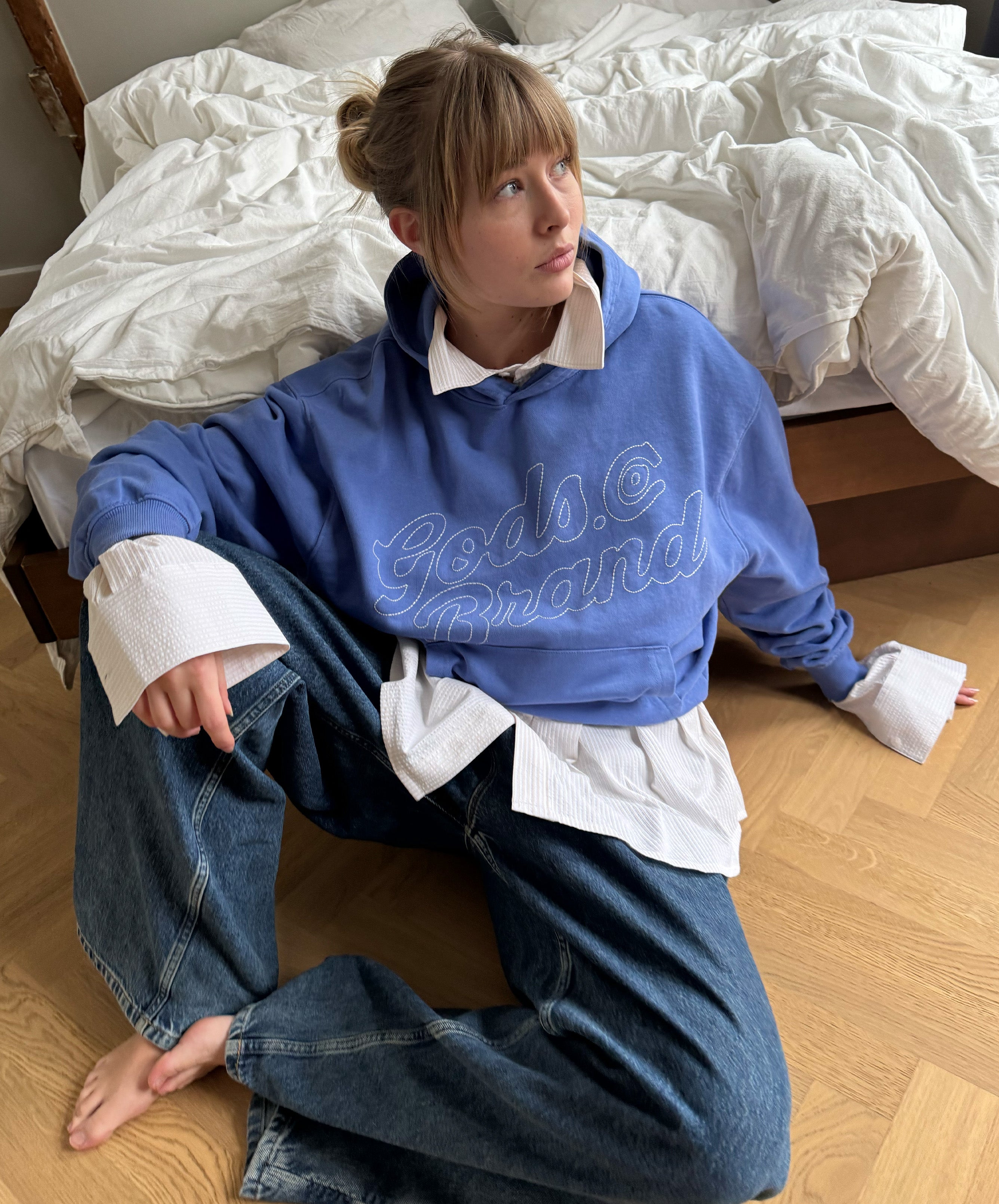 True Love Hoodie Blue