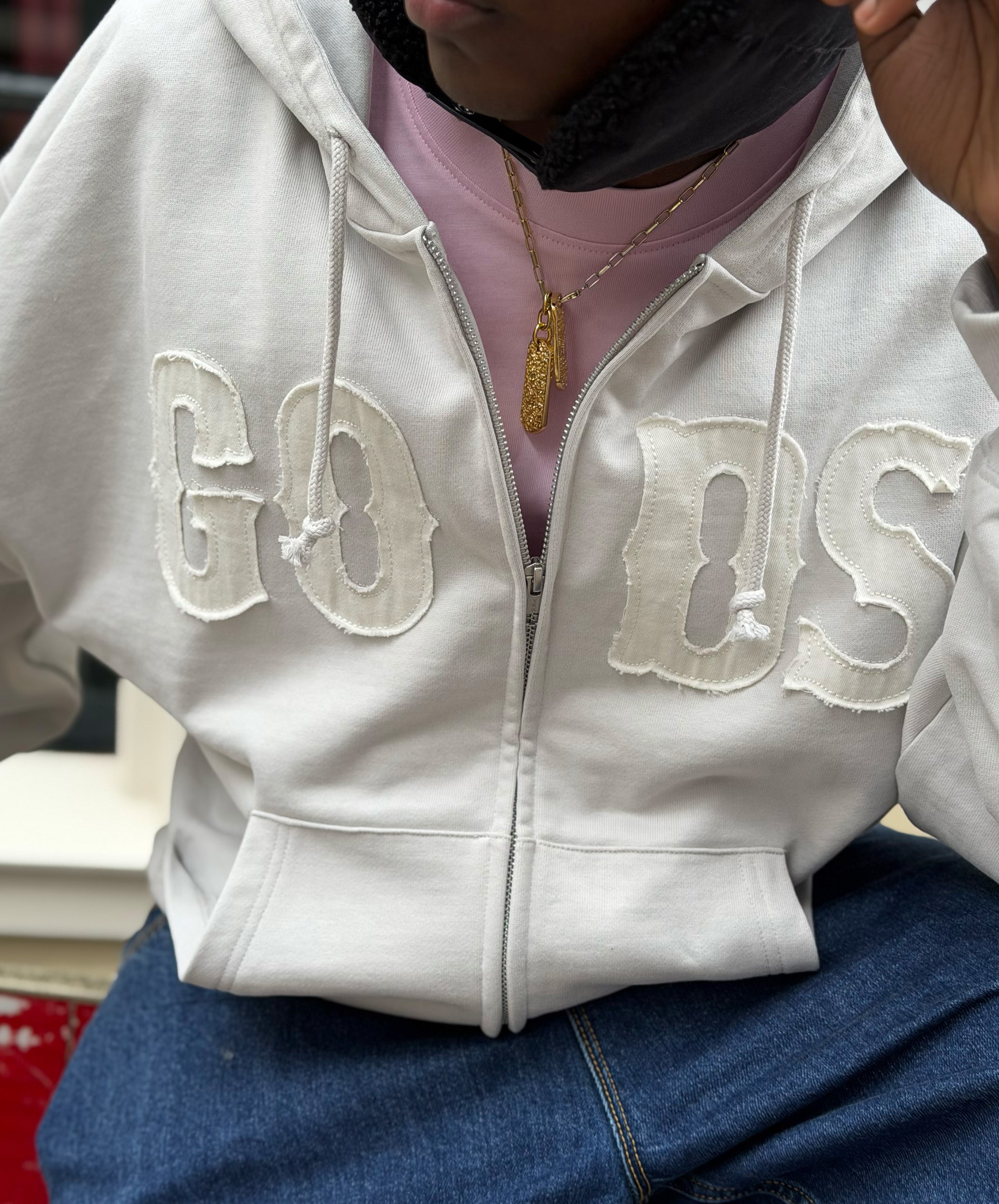 Gods Zipper Light Grey