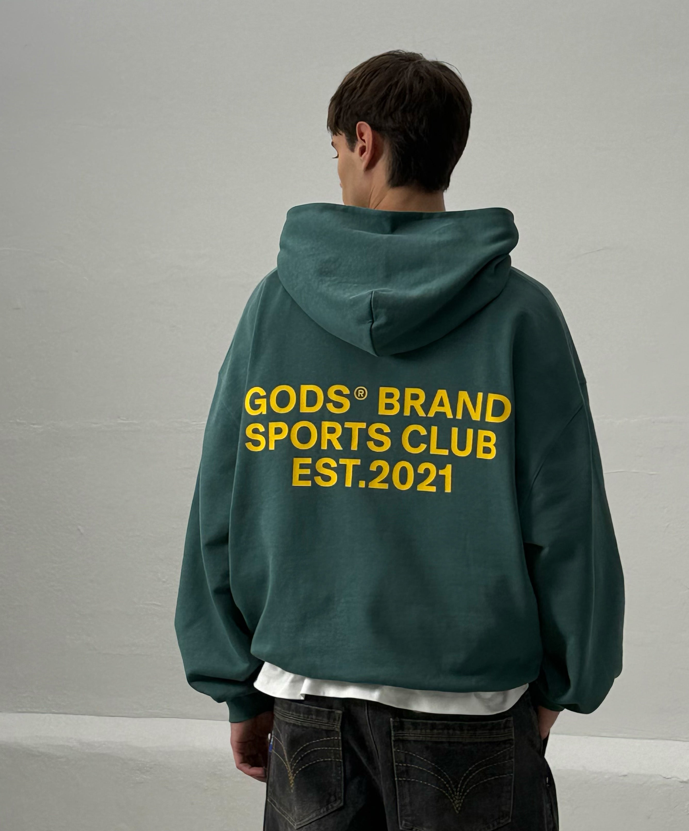 Gods® Brand Sports Club Hoodie Green