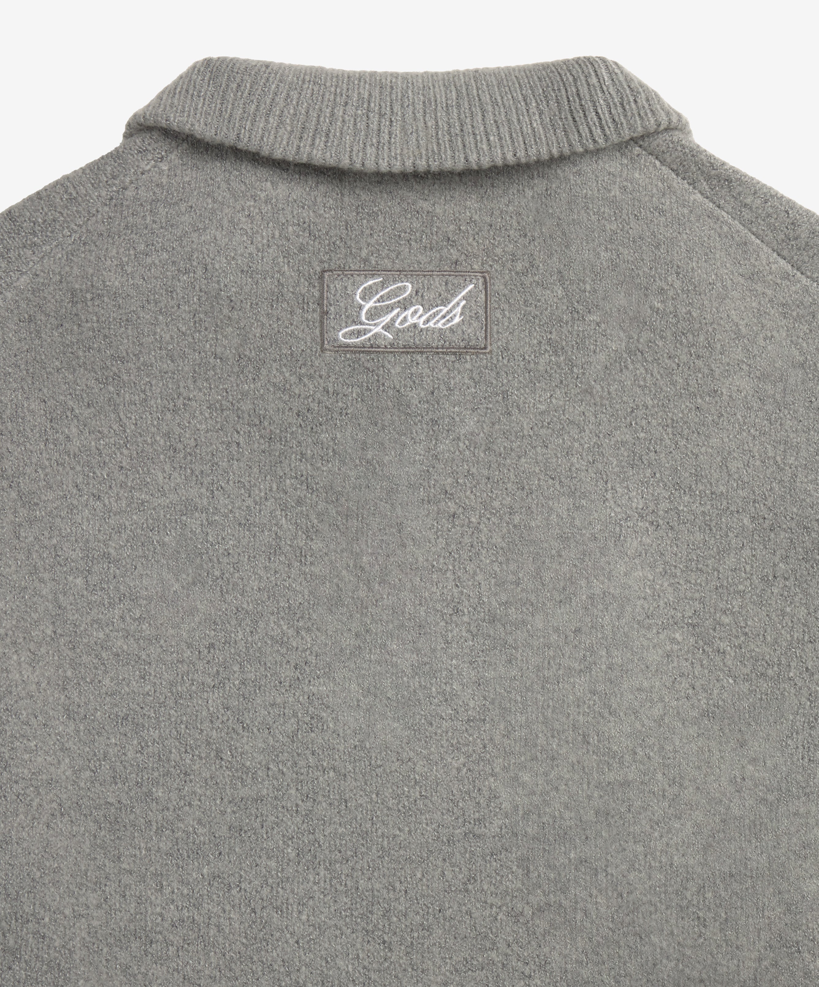 G'S Knitted Zipper Light Grey