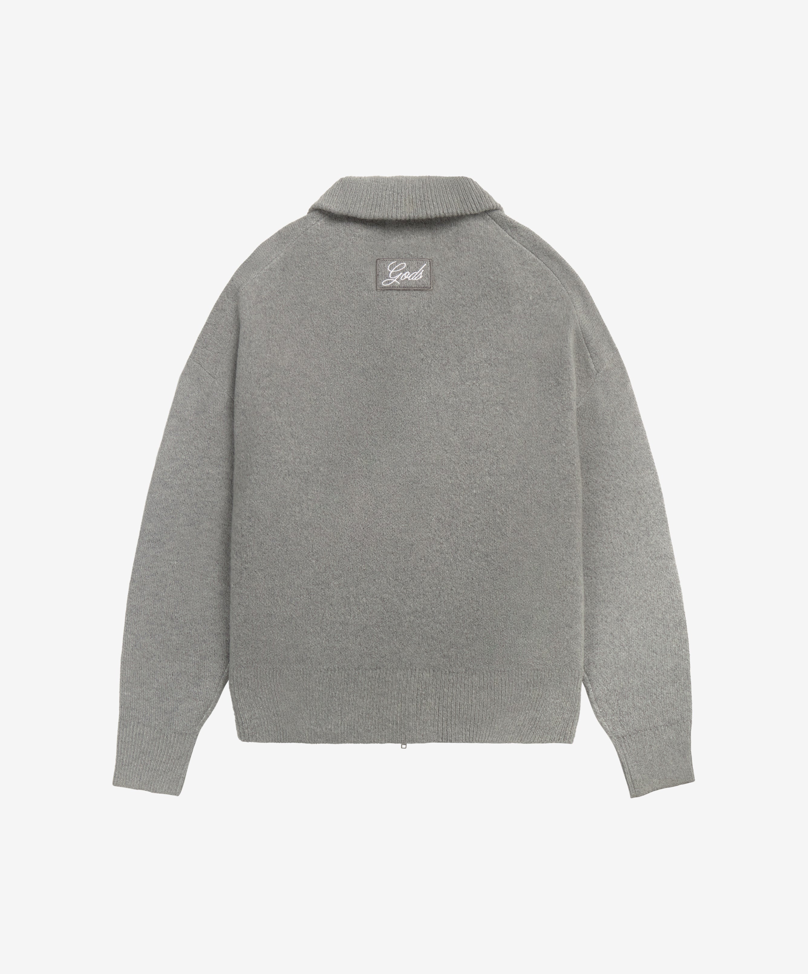 G'S Knitted Zipper Light Grey