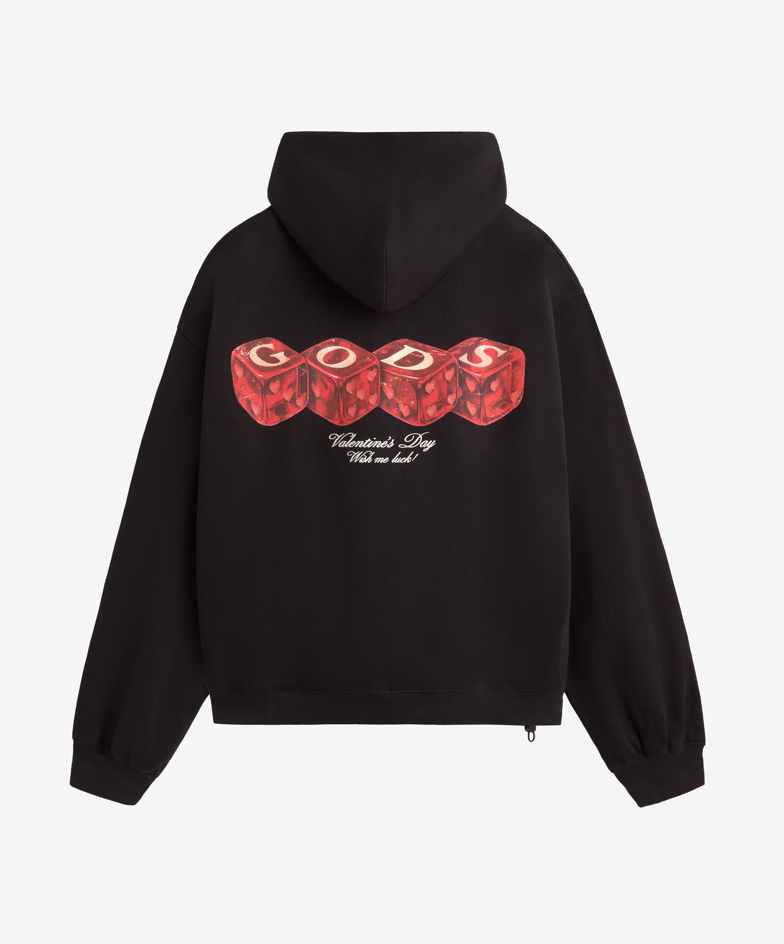 Red Dice Hoodie Black