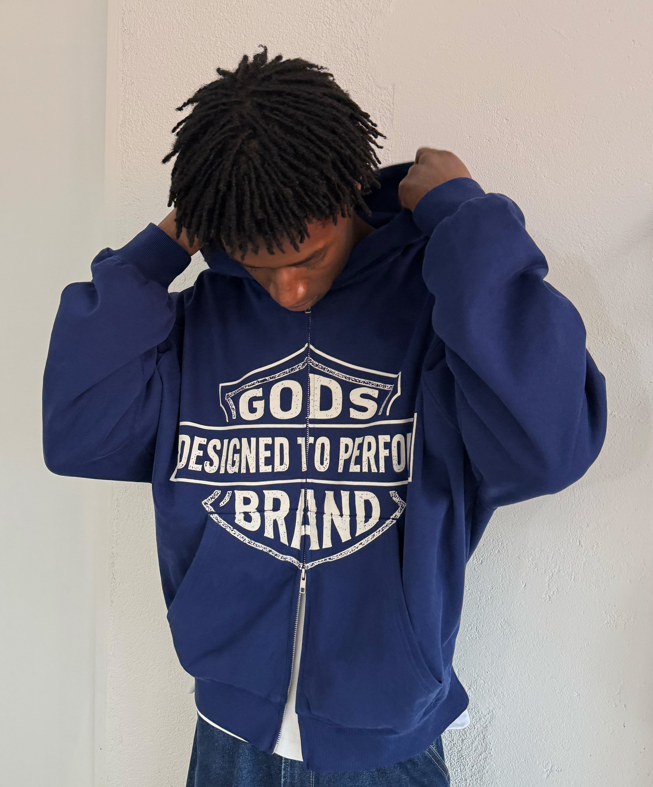 Designed To Perform Zipper Navy