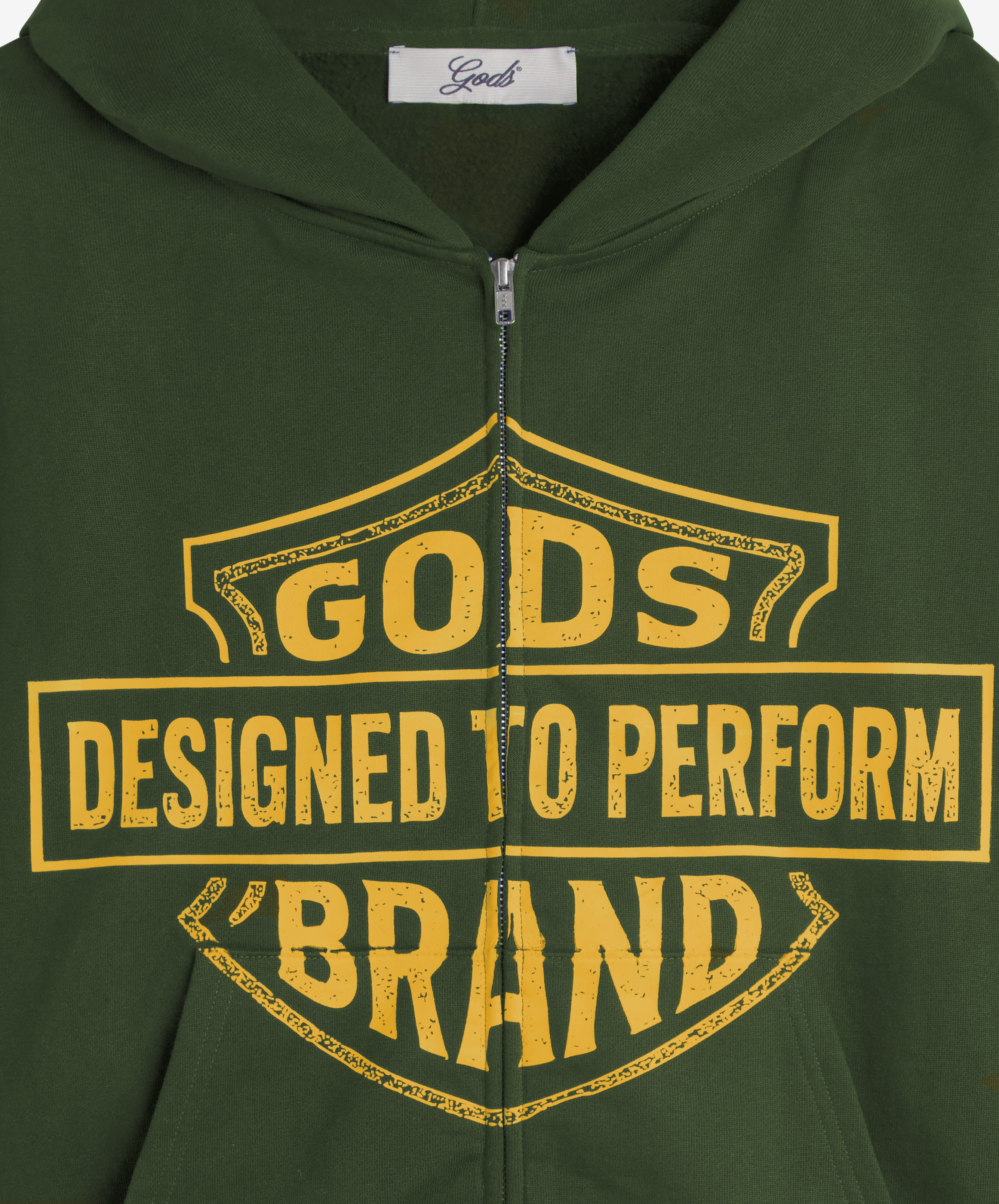 Designed To Perform Zipper Green