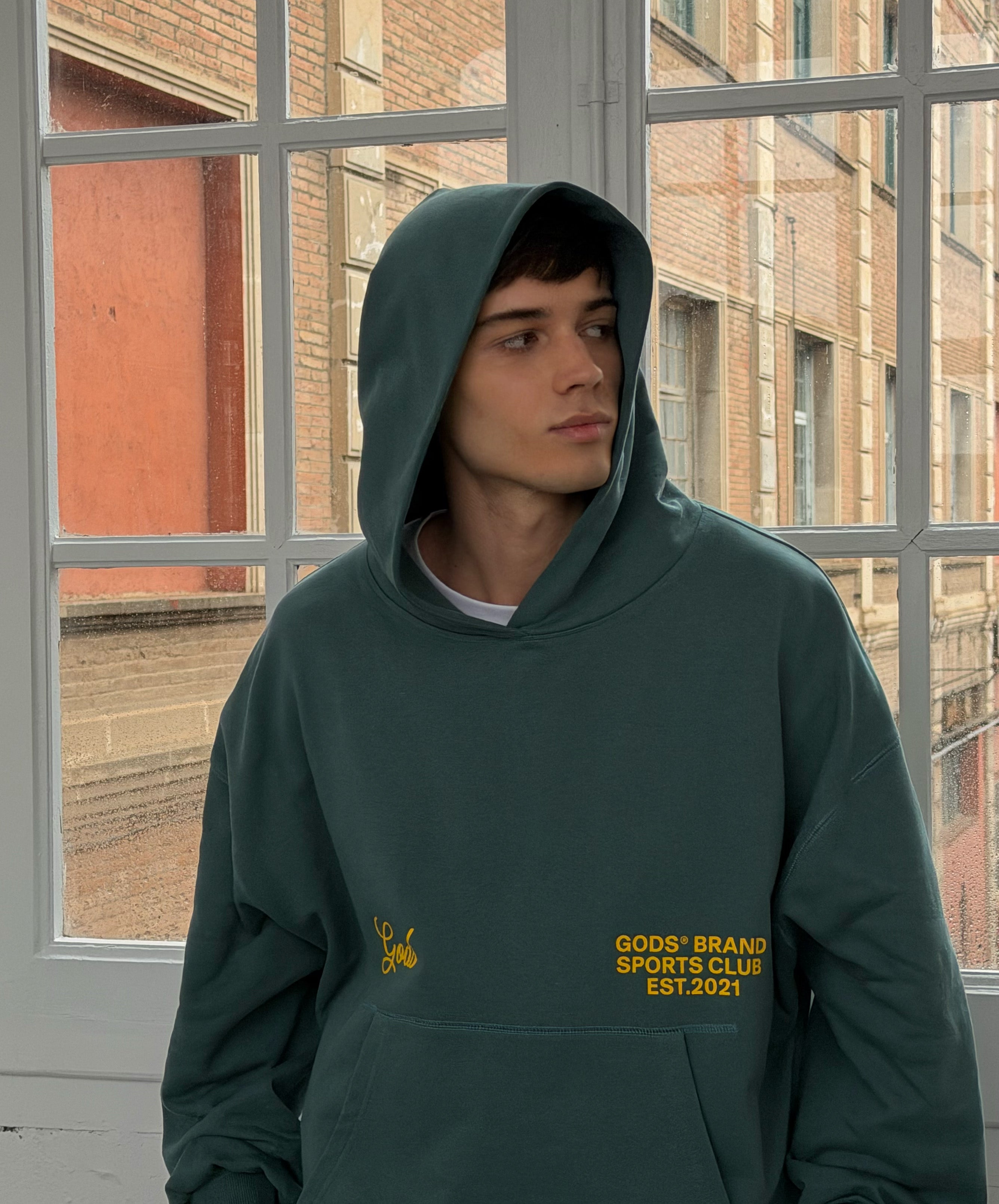 Gods® Brand Sports Club Hoodie Green