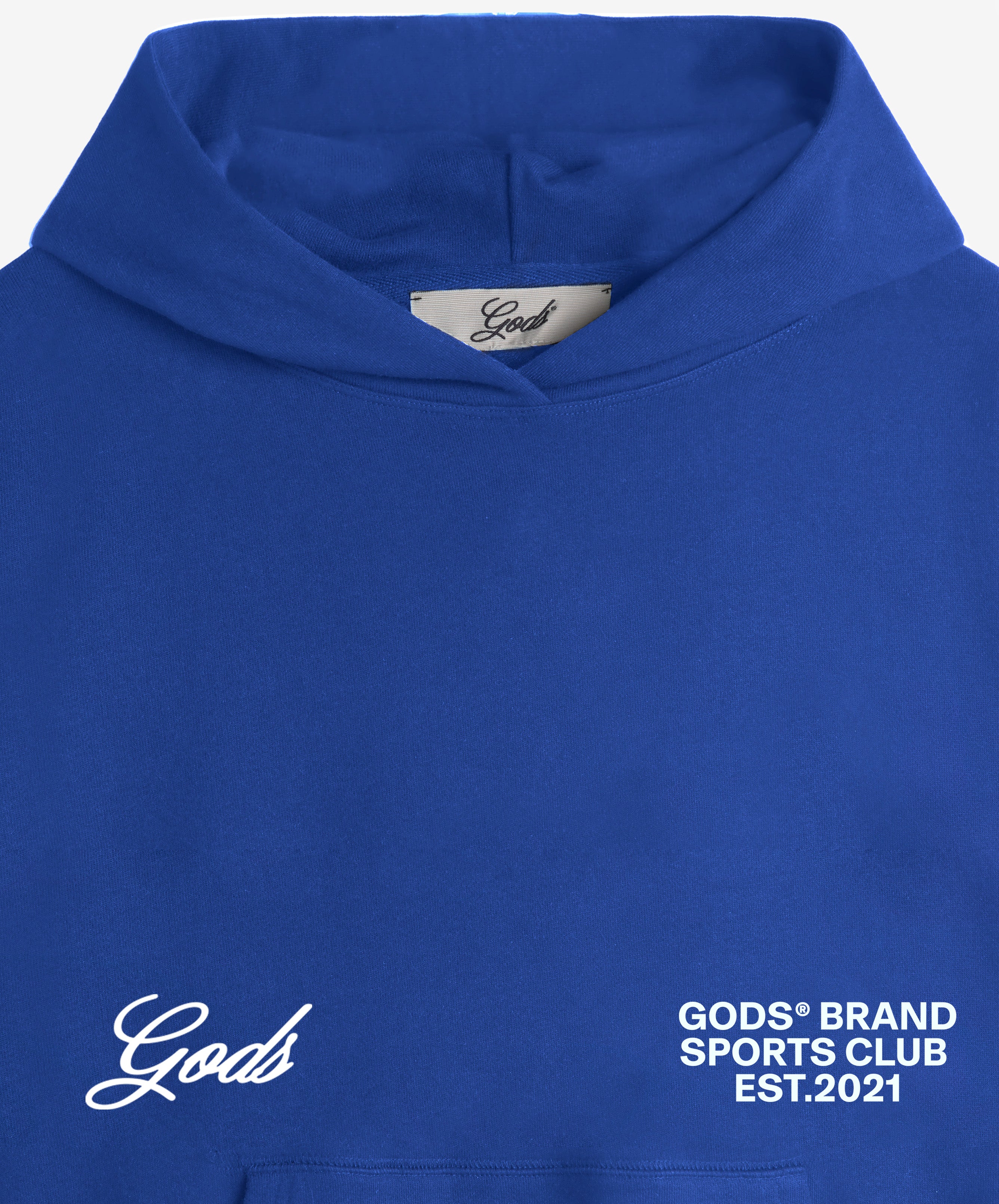 Gods® Brand Sports Club Hoodie Blue