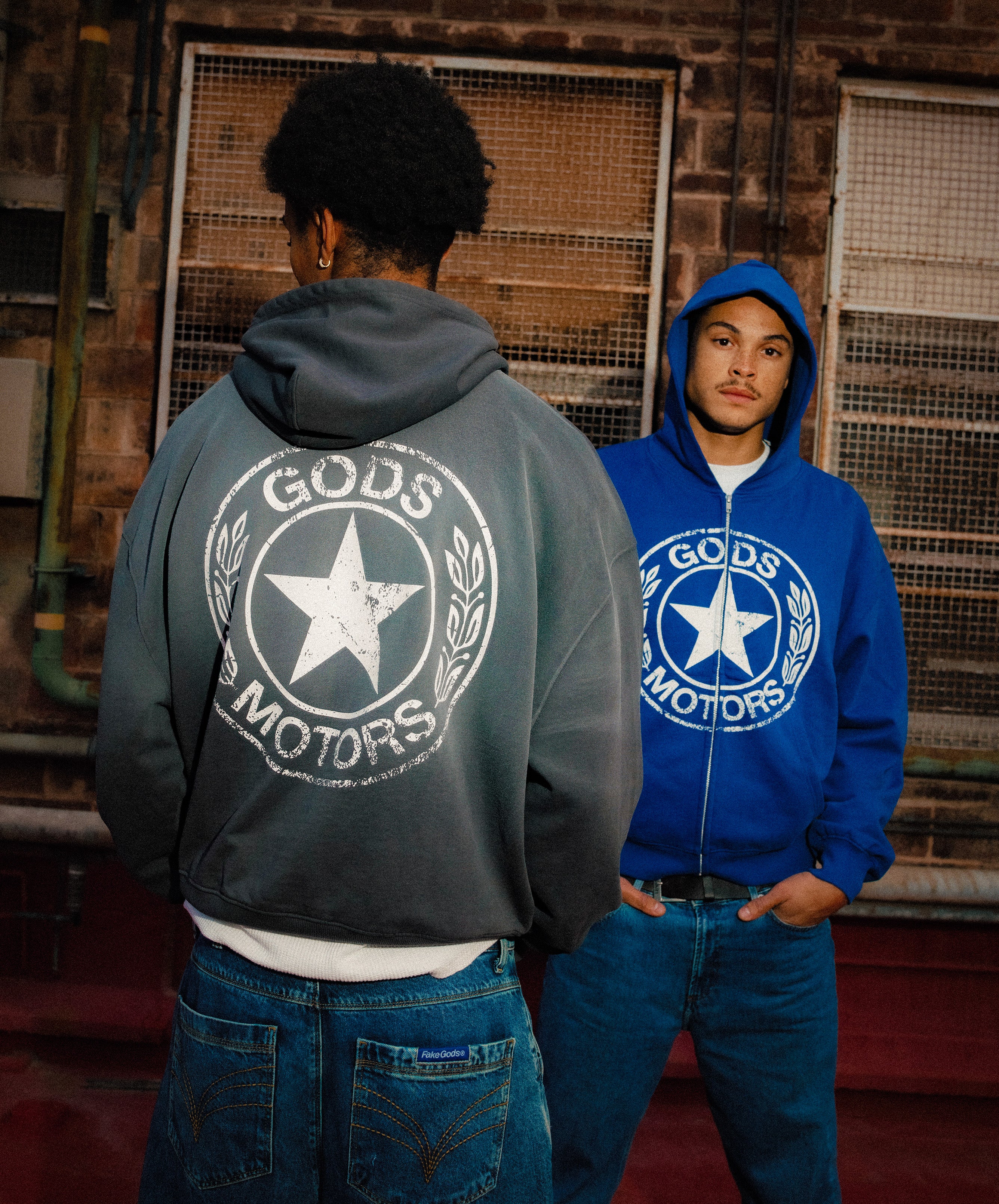 Motor Cropped Hoodie Black