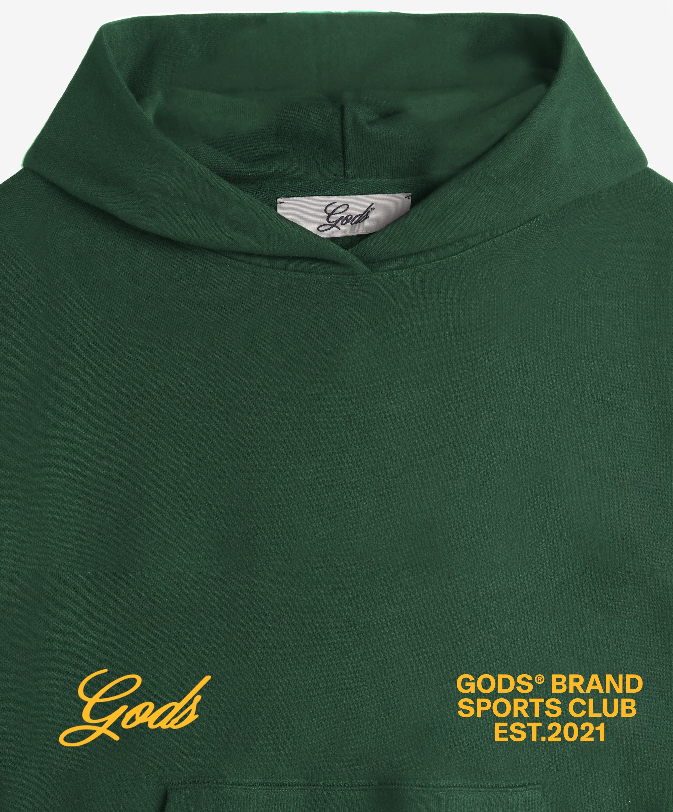 Gods® Brand Sports Club Hoodie Green