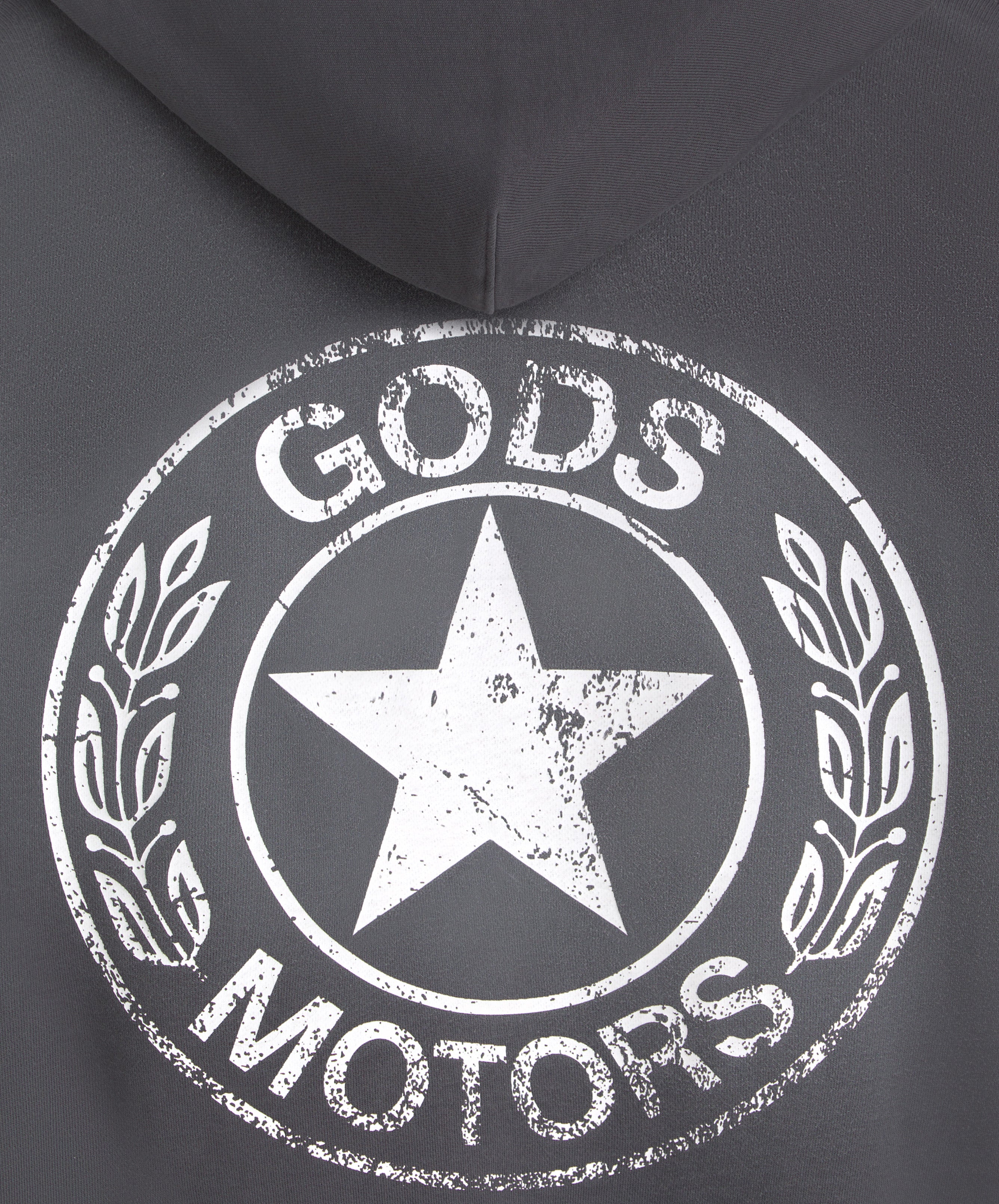 Motor Cropped Hoodie Black