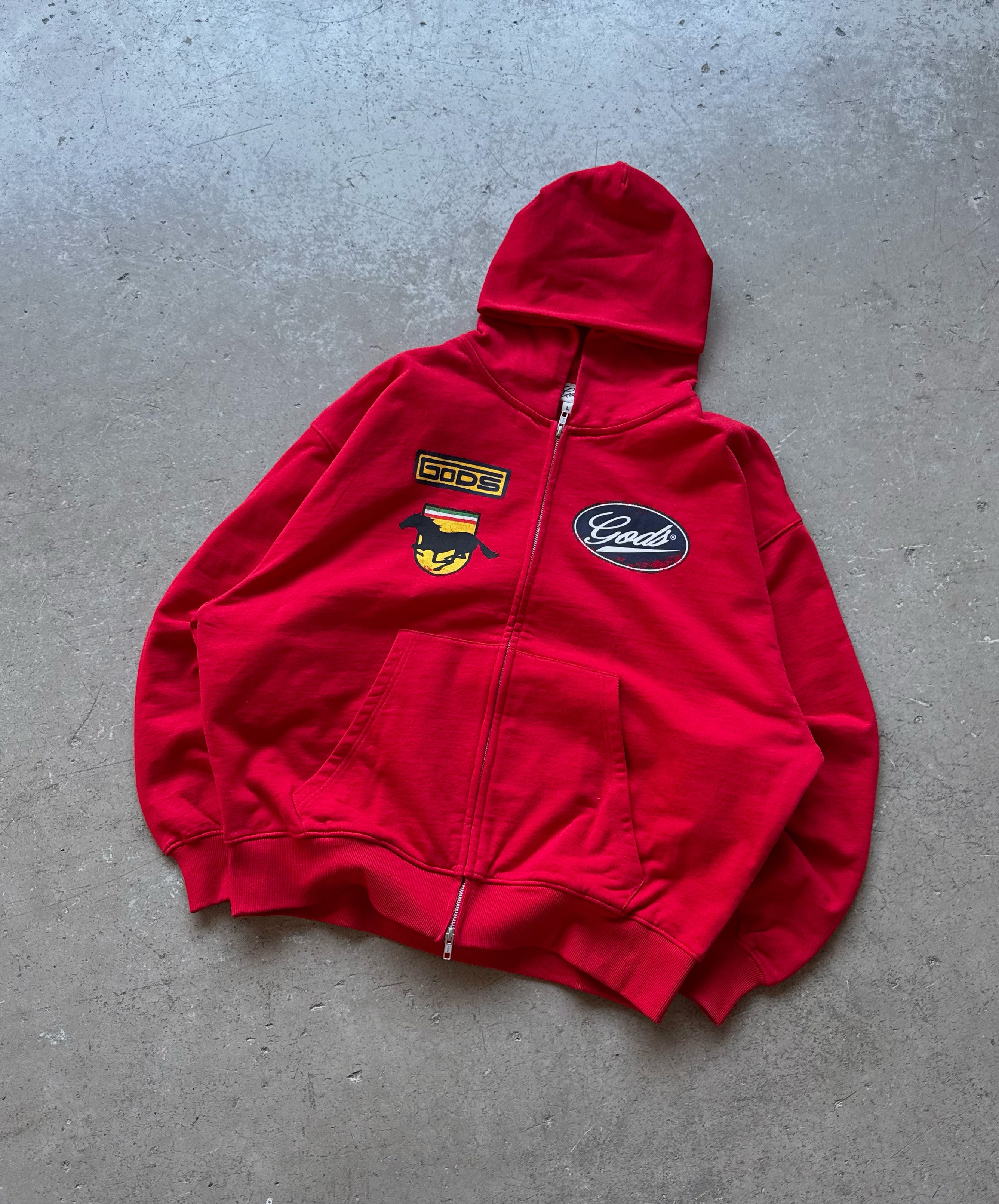 Racing Zipper Red