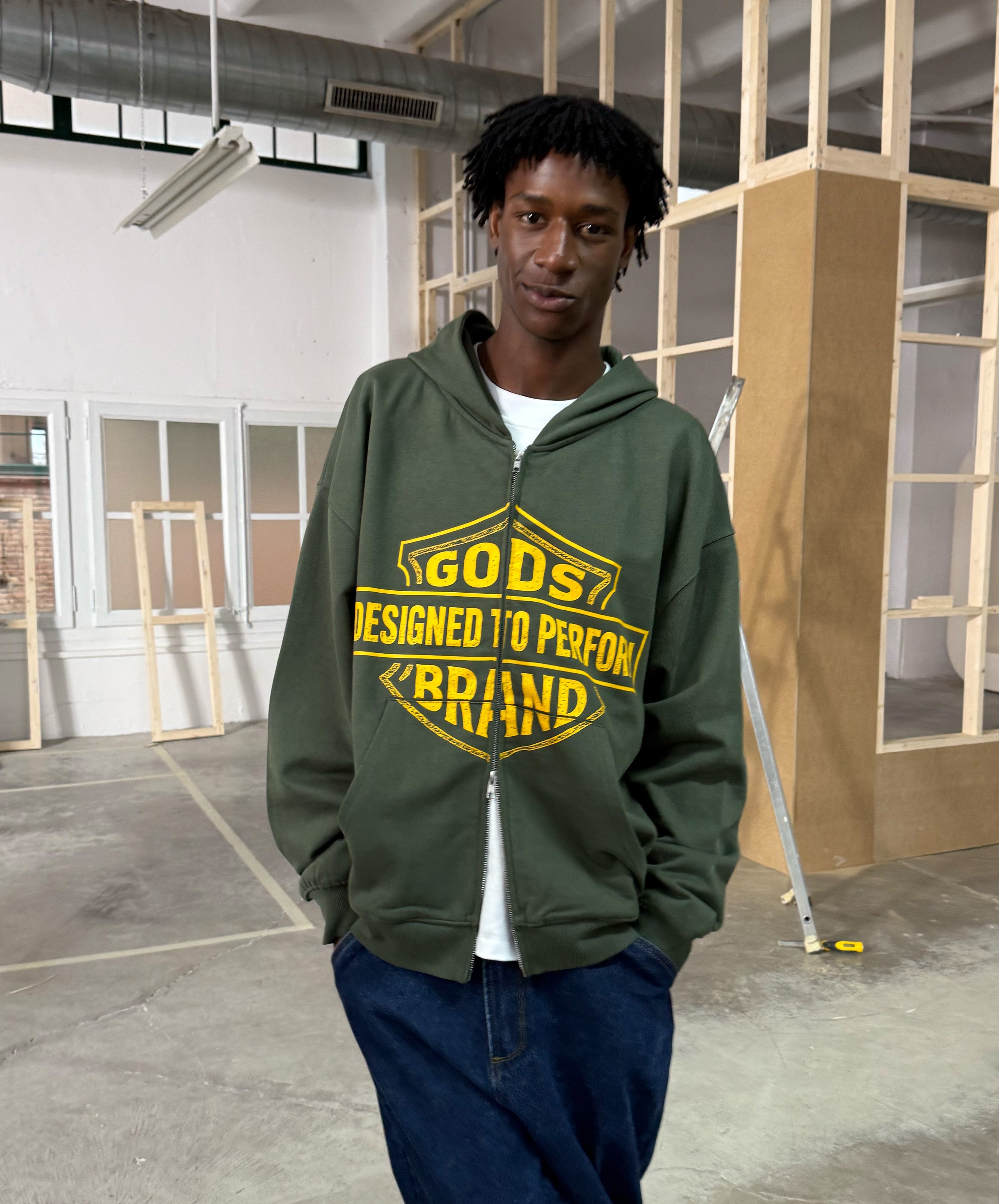 Designed To Perform Zipper Green