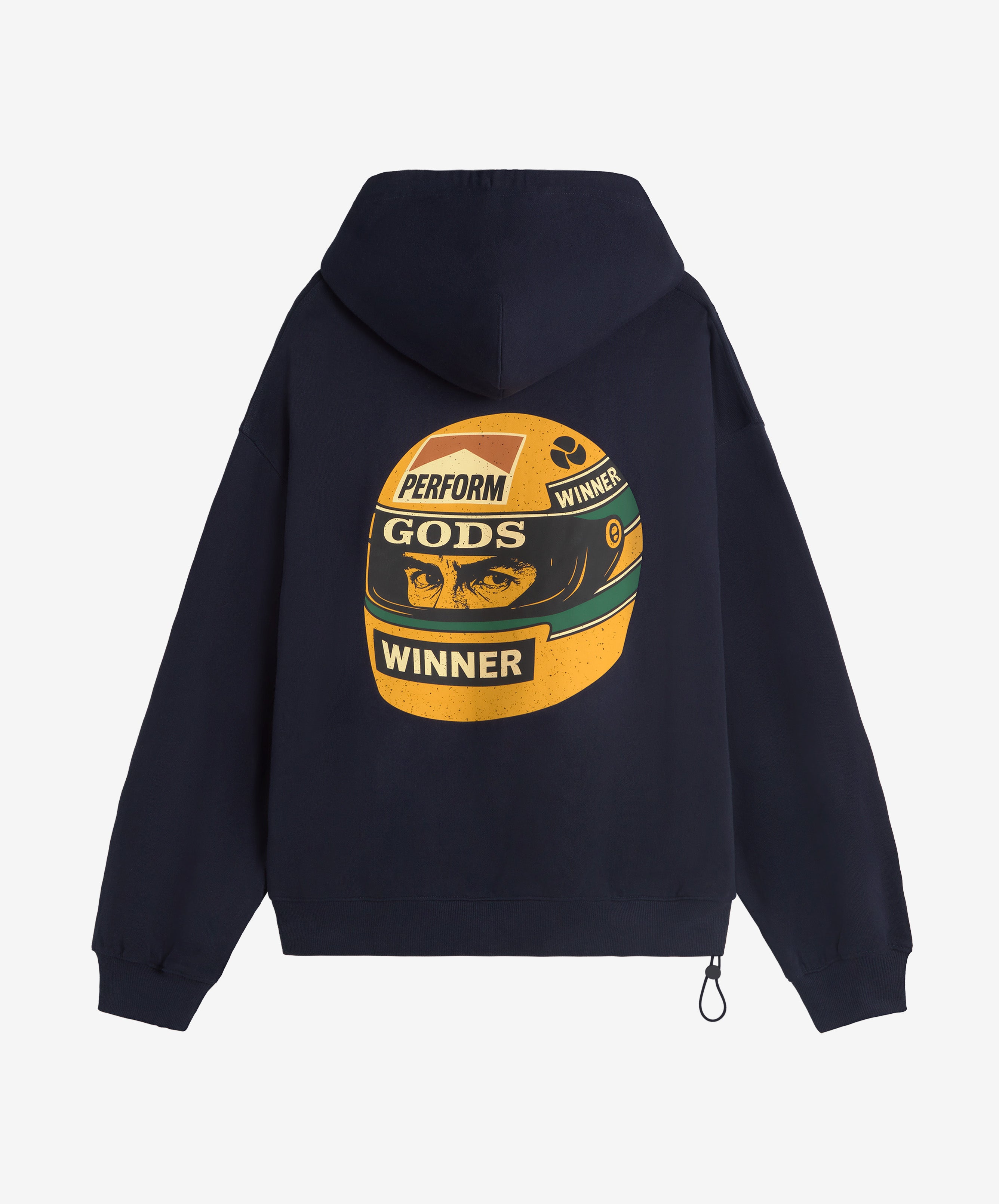 Ayr Cropped Hoodie Navy