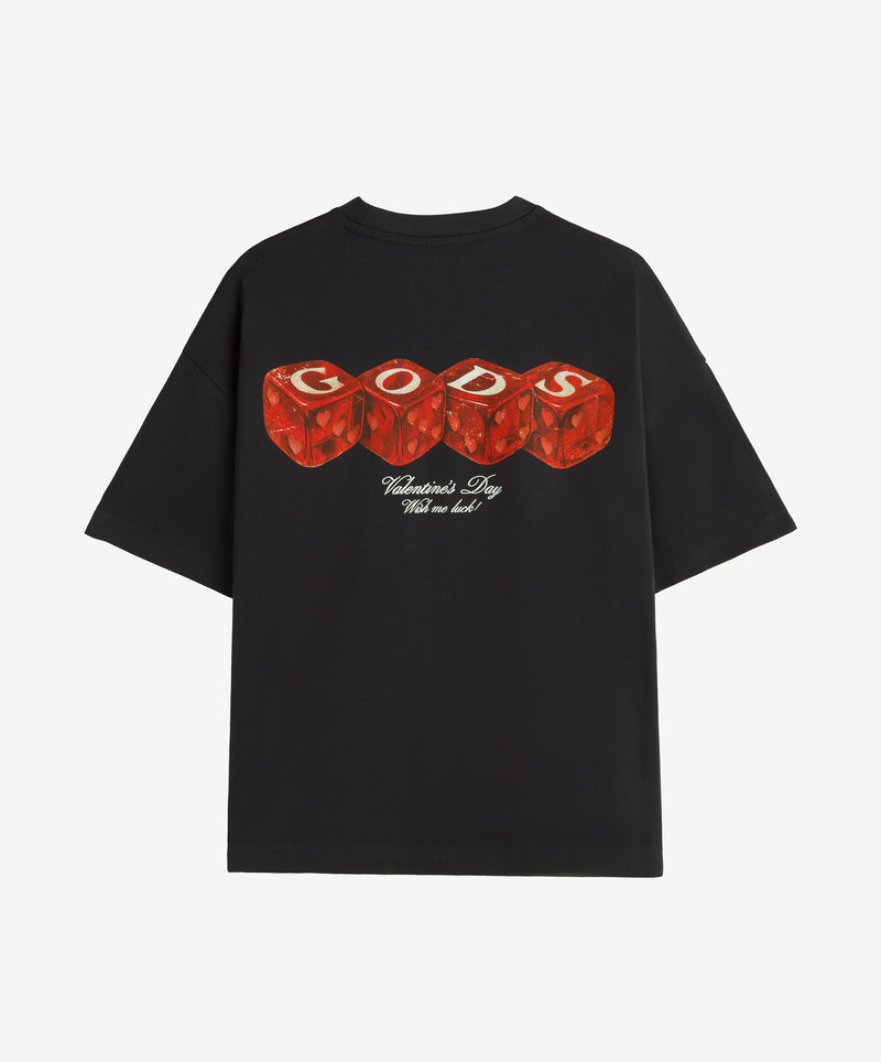 Red Dice Tee Black