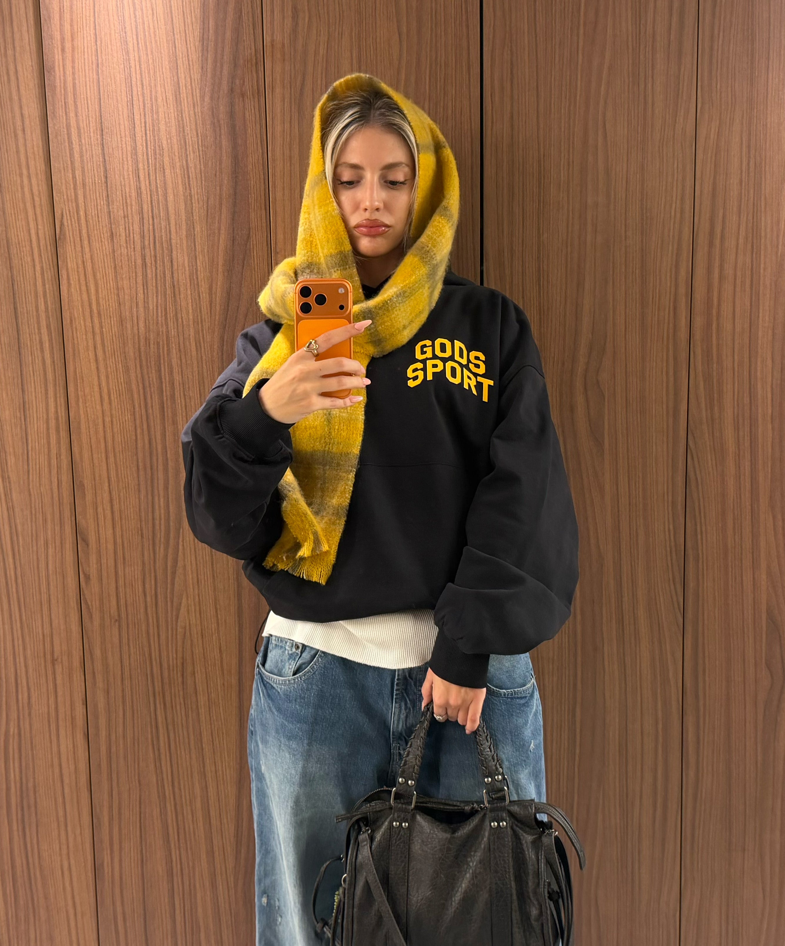 Gods Sports Club Hoodie Black