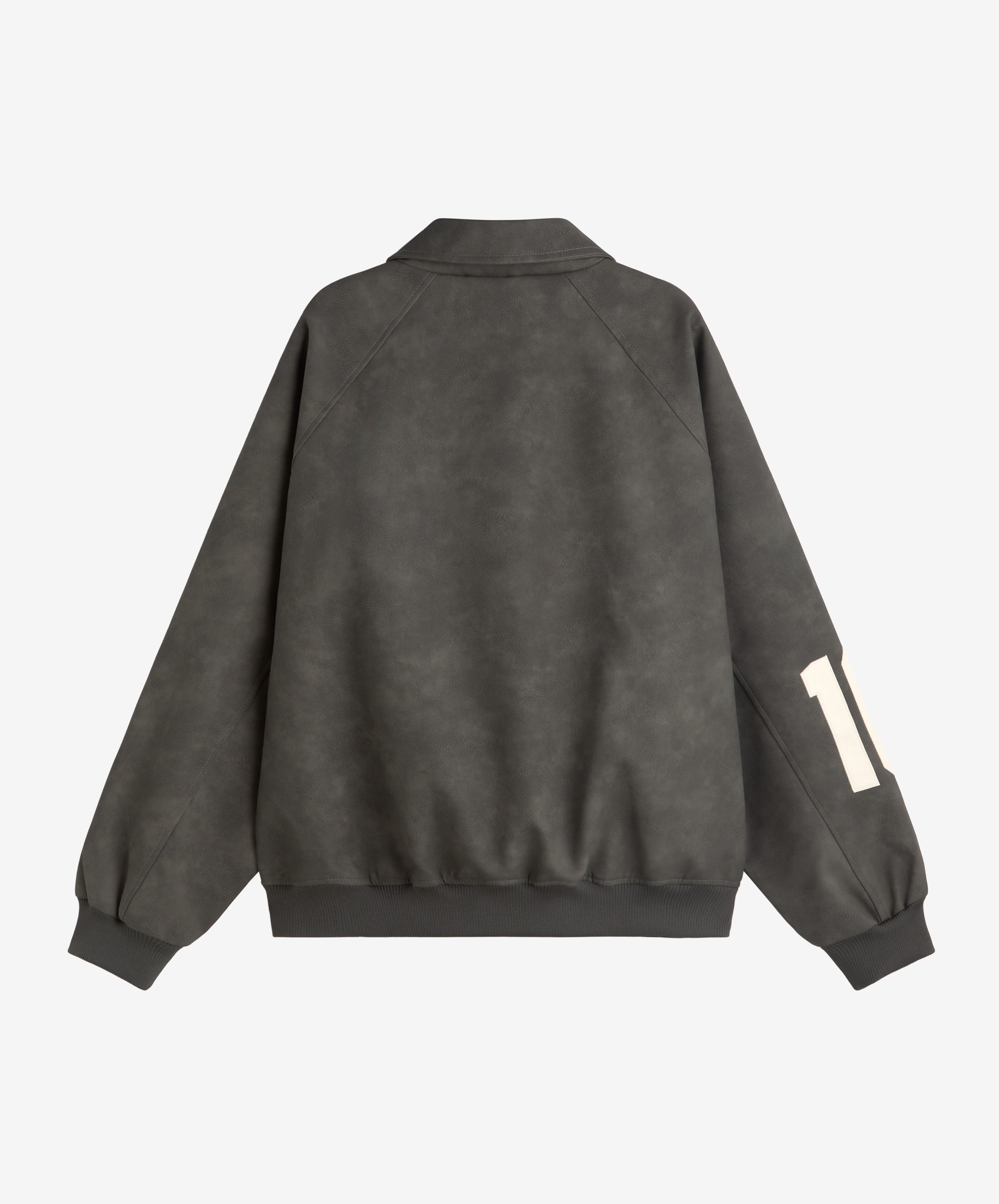 Vegan Leather Jacket Dark Grey