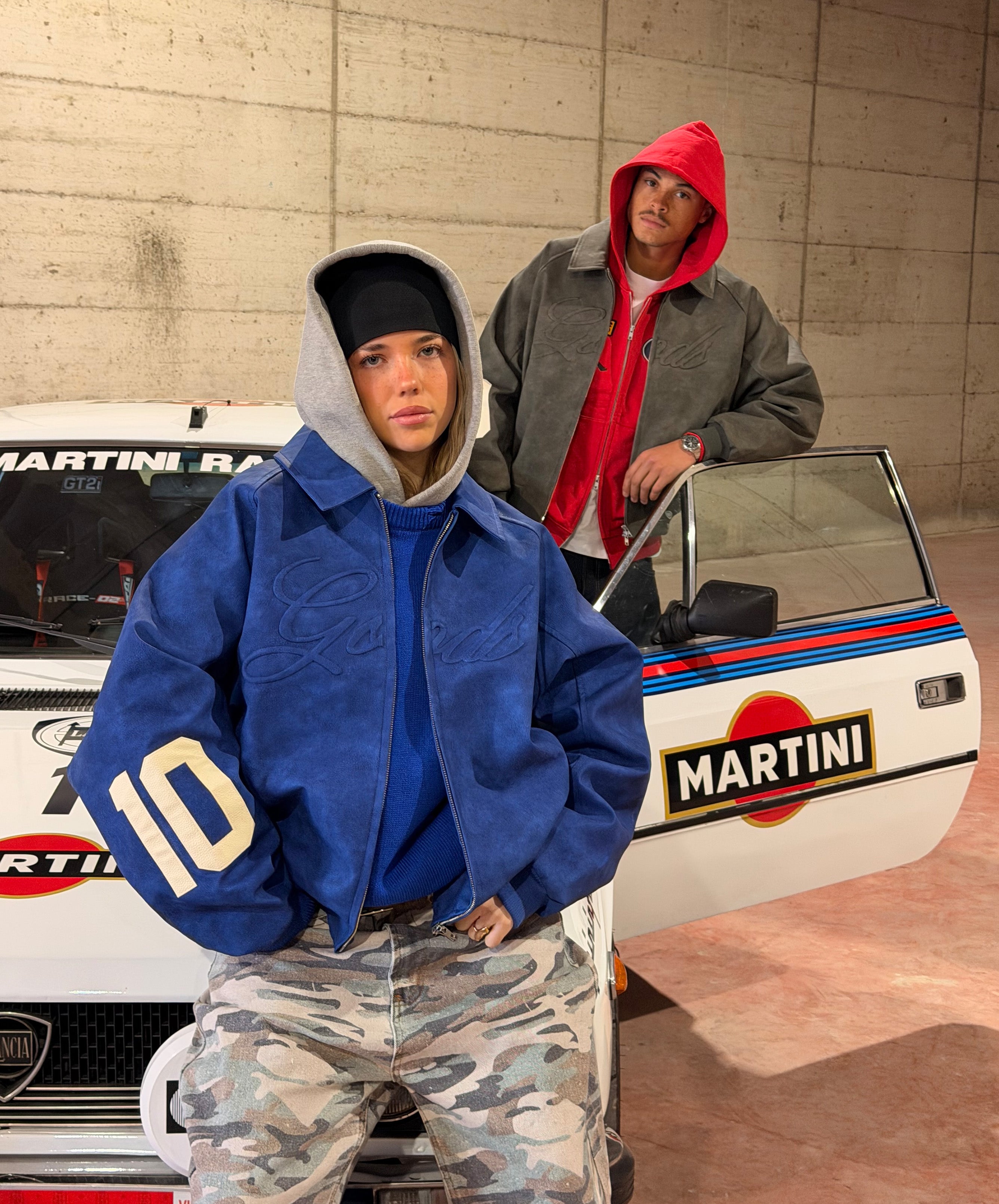 Vegan Leather Jacket Blue