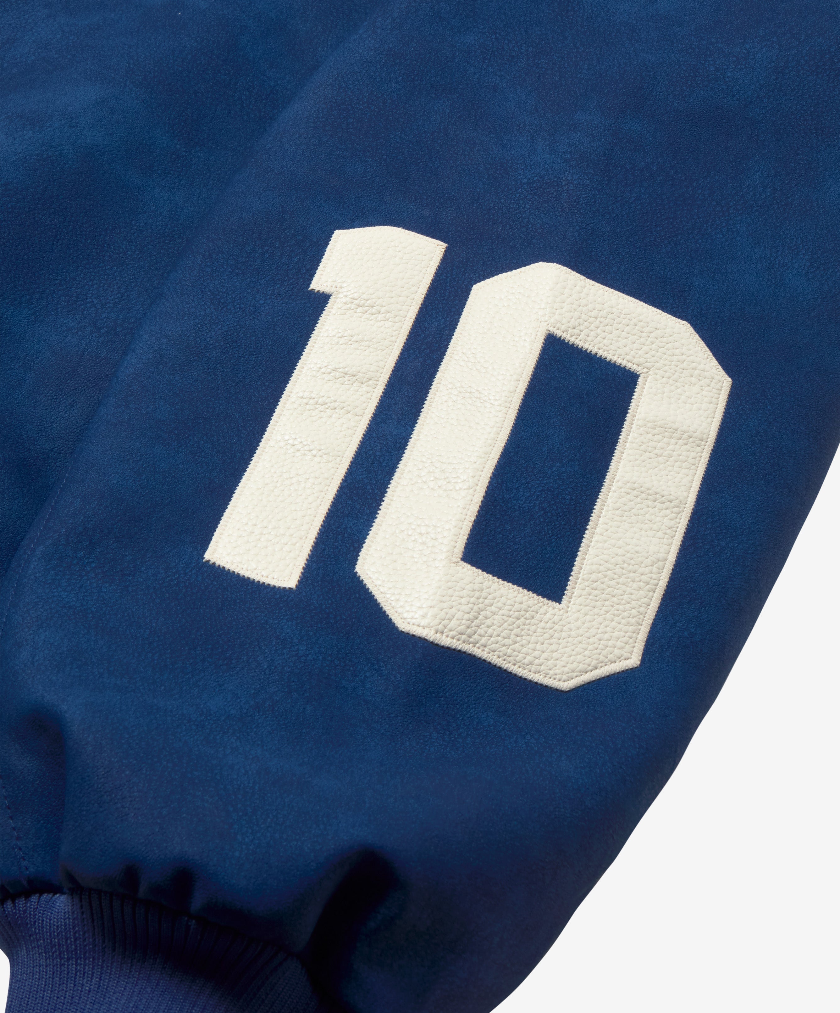 Vegan Leather Jacket Blue