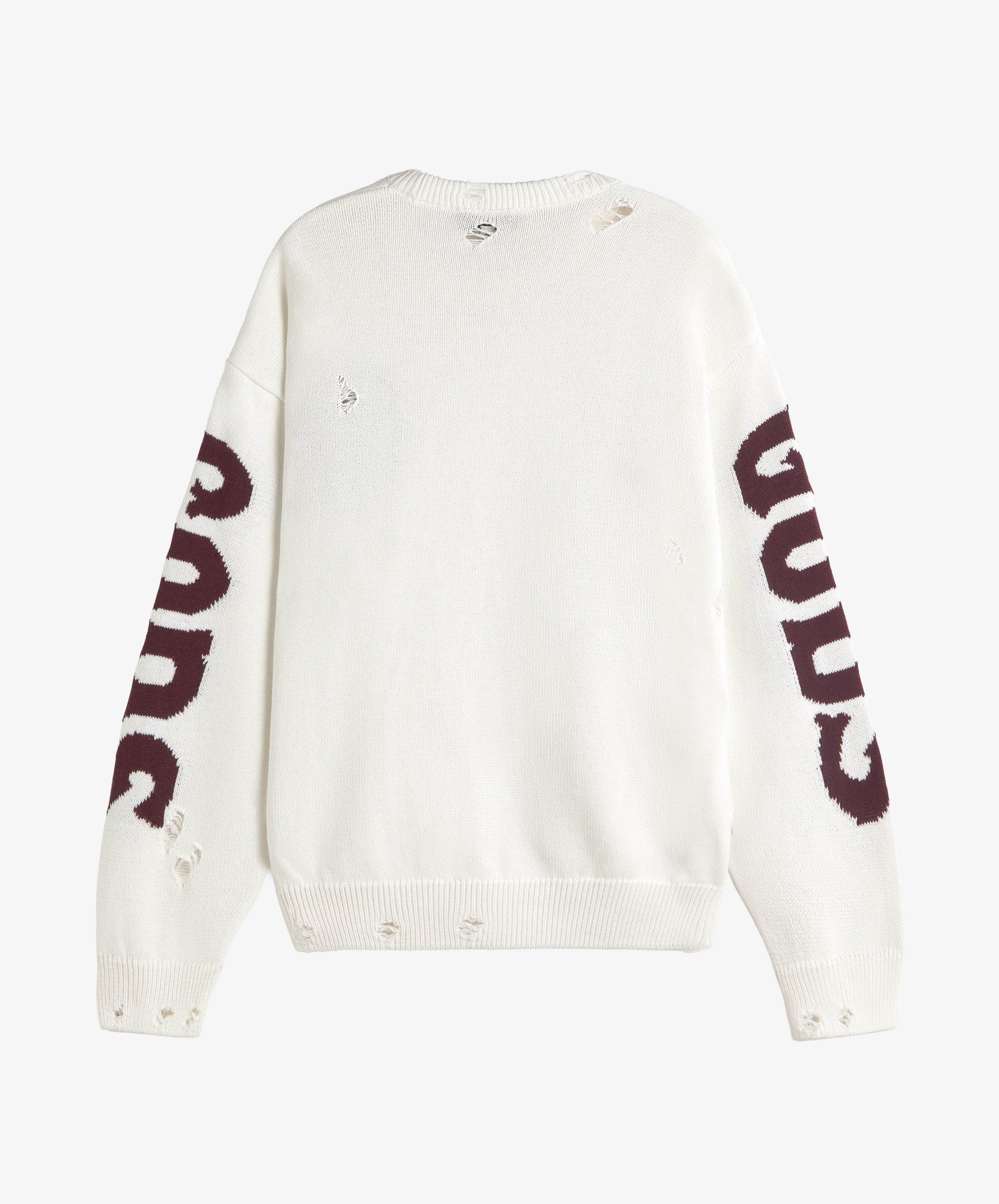 G Side Knitted Sweater White