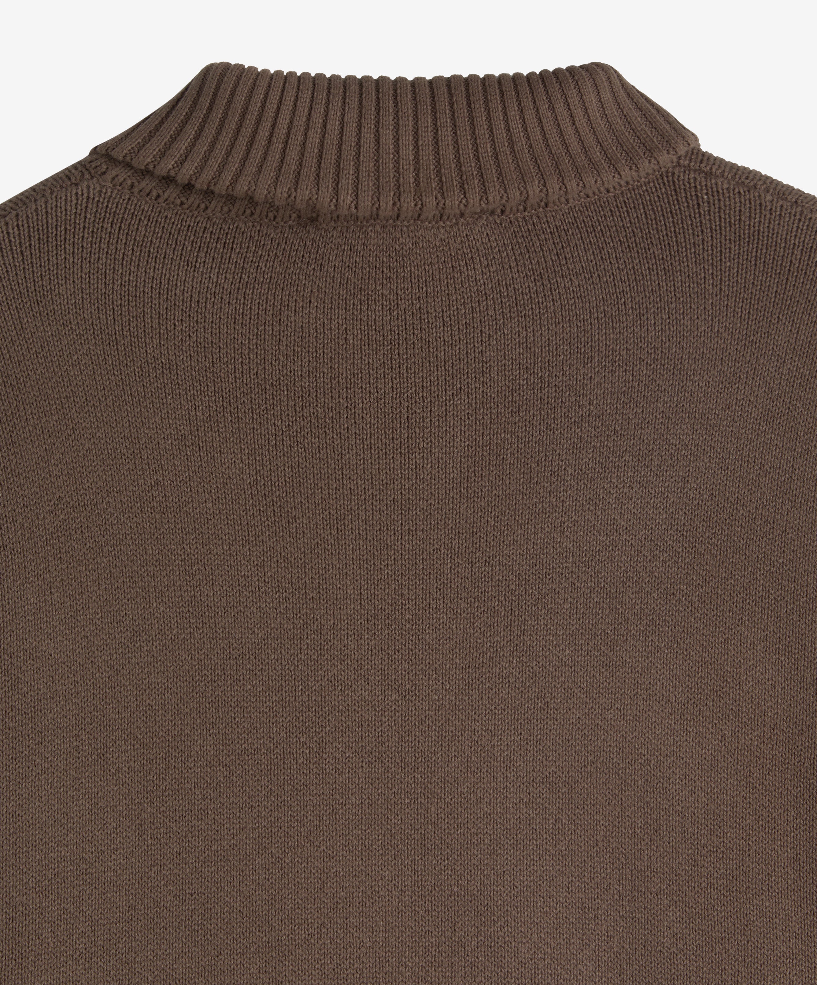 Racing Knitted Zipper Brown