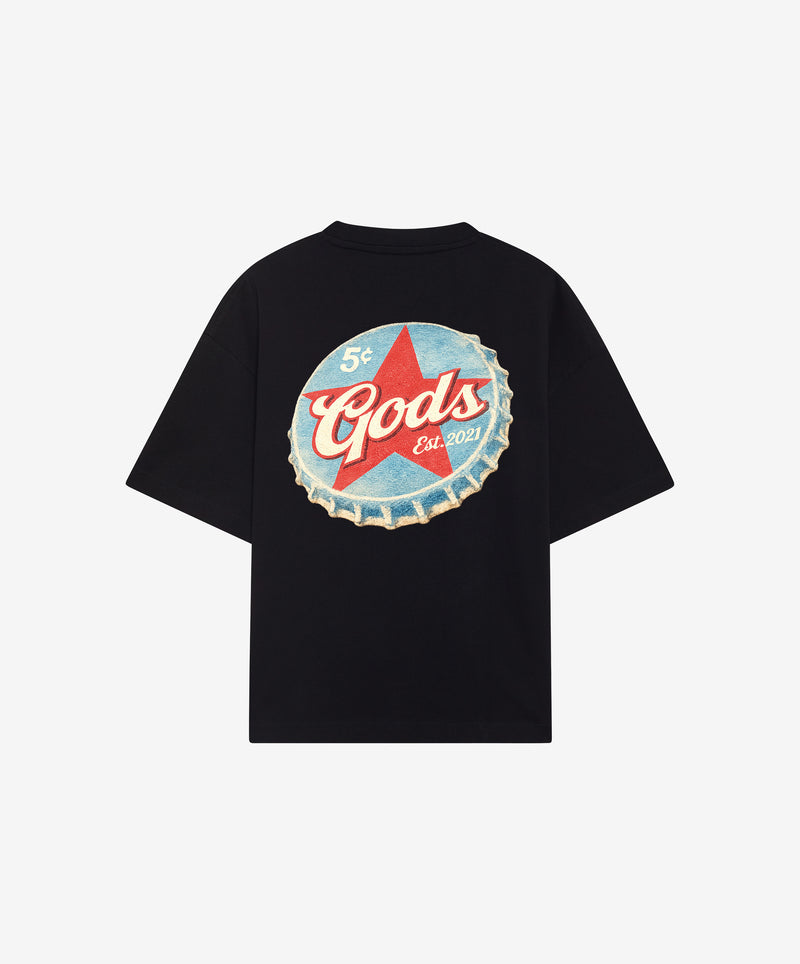 Bottle Cap Tee Black