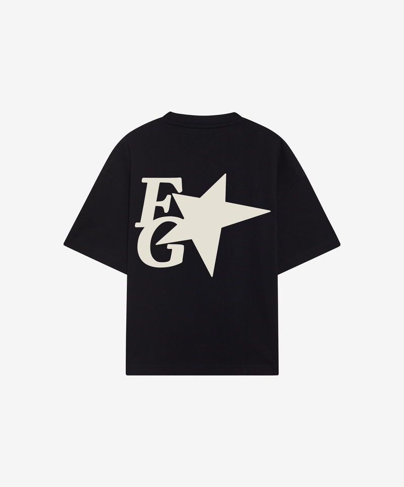 Star Boxy Tee Black