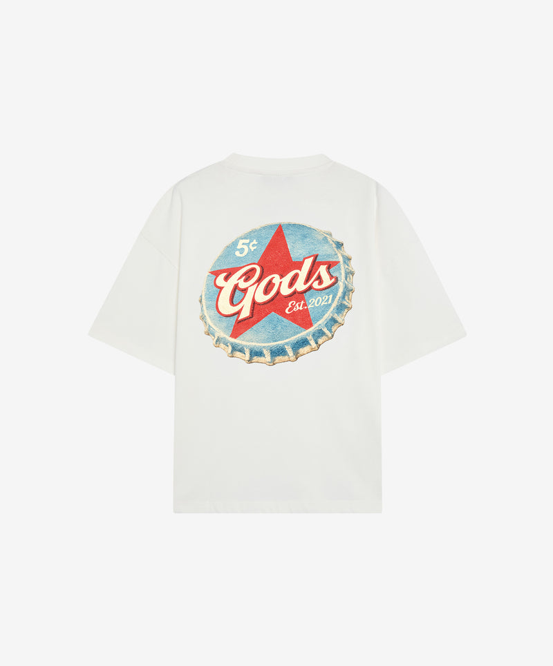 Bottle Cap Tee White