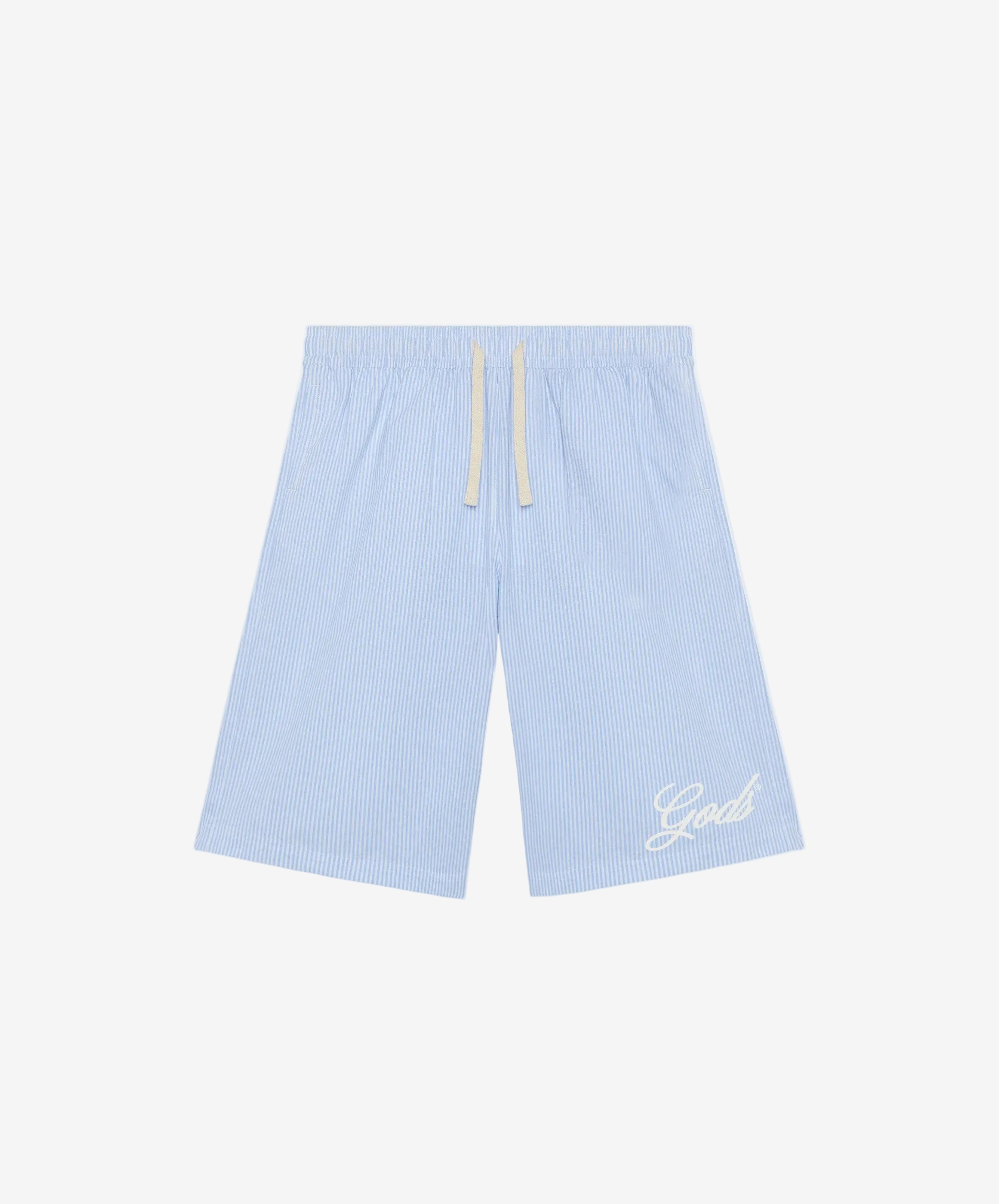 Gods Popelin Jorts Blue