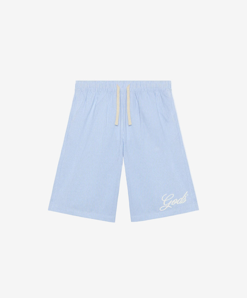 Gods Popelin Jorts Blue