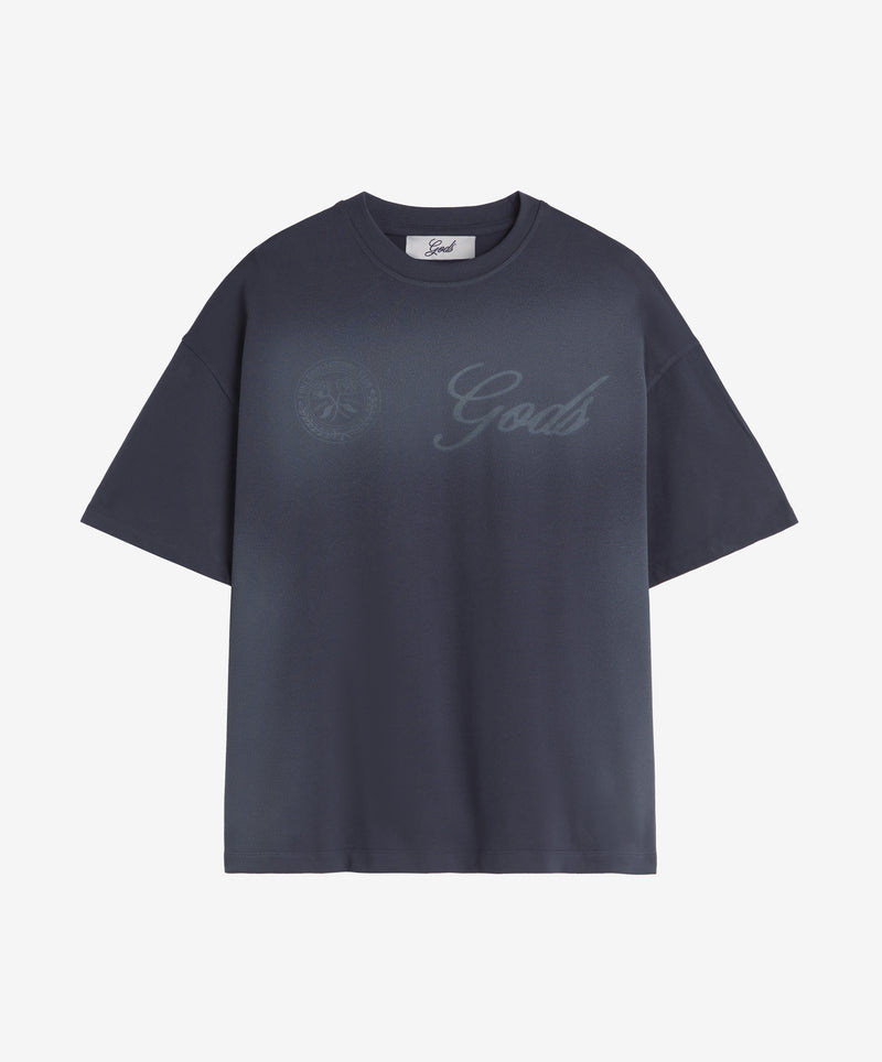10 Boxy Tee Blue Grey