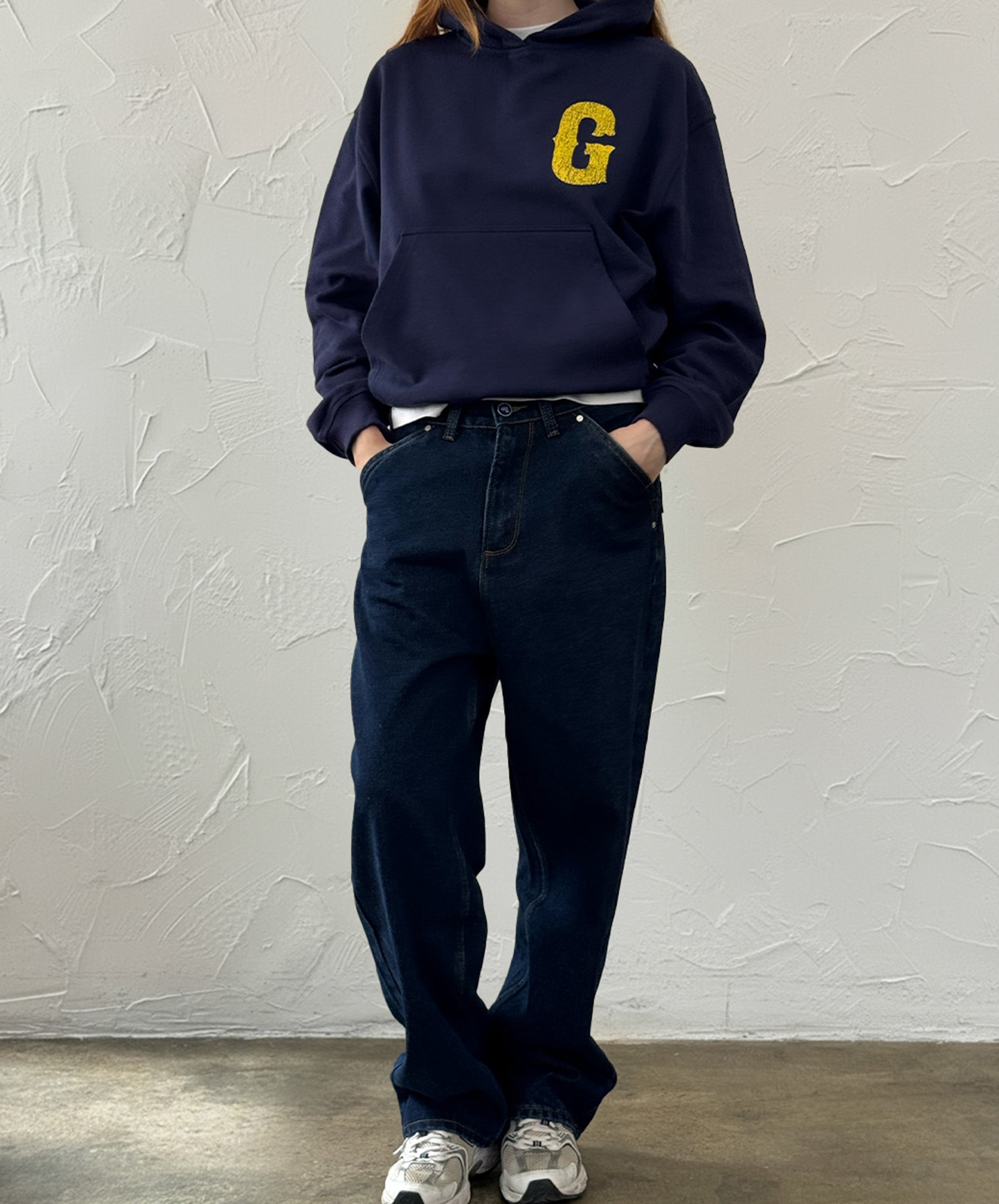 Winners Club Cropped Hoodie Navy