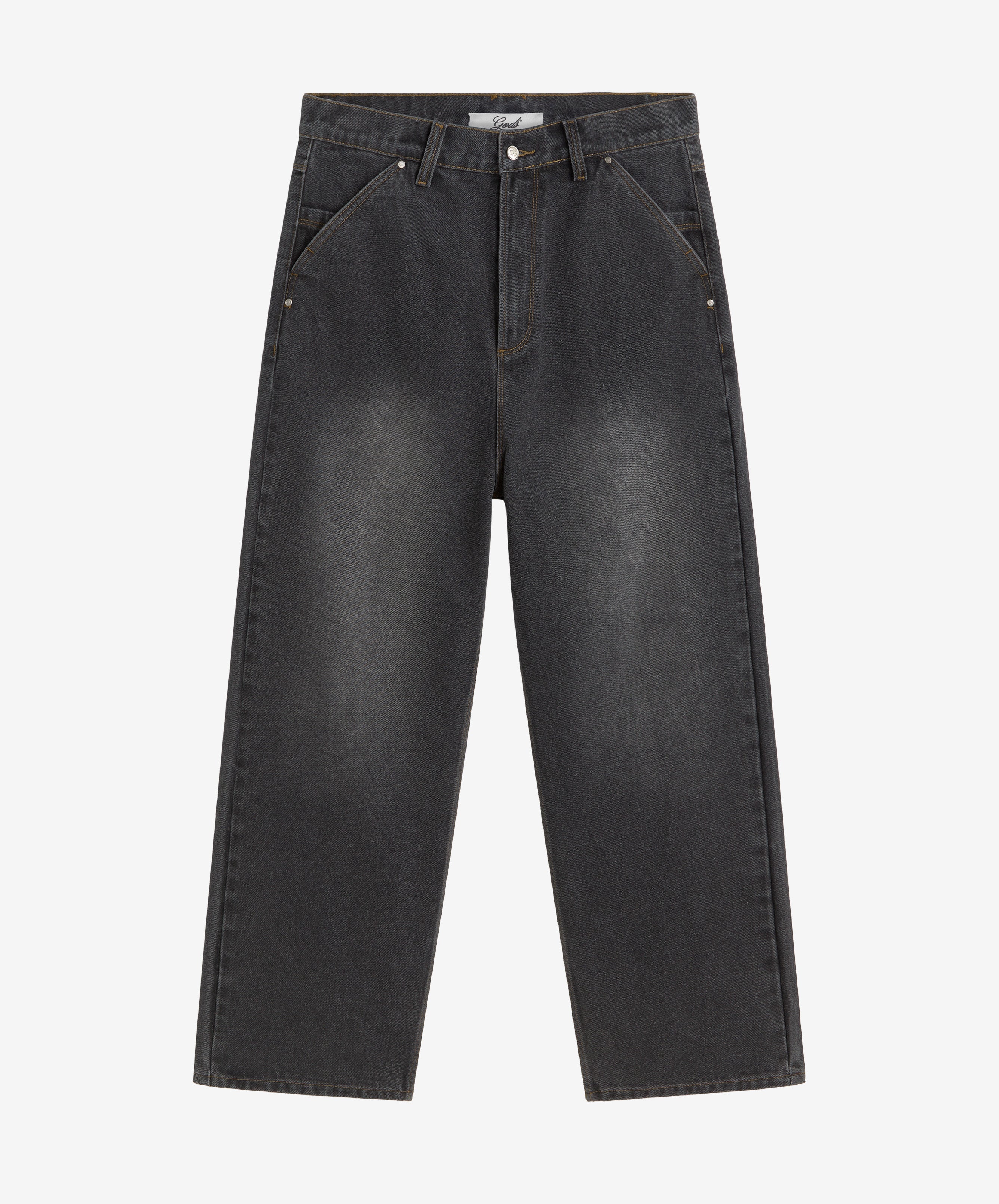 Baggy Denim Jeans Dark Grey