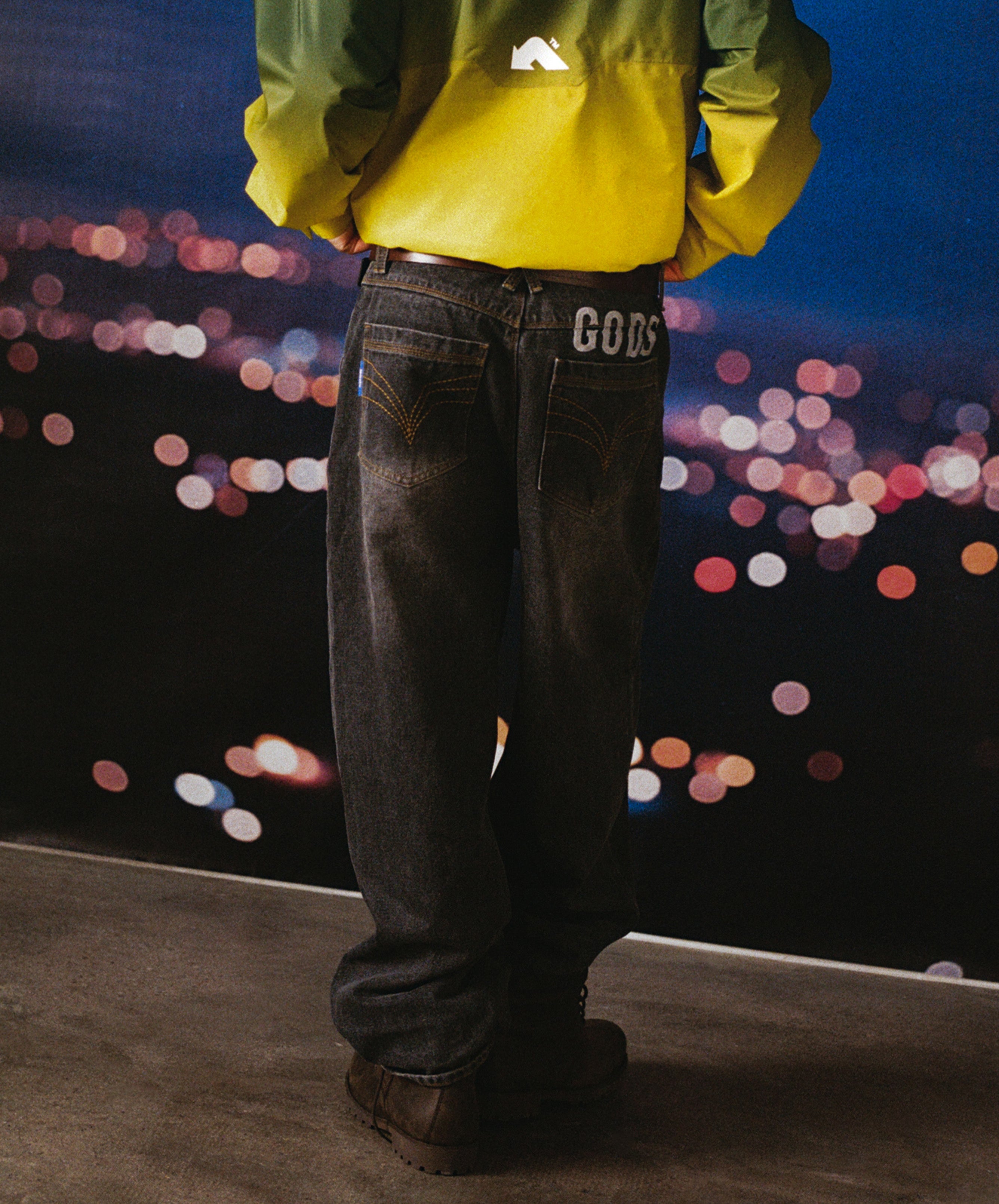 Baggy Denim Jeans Dark Grey