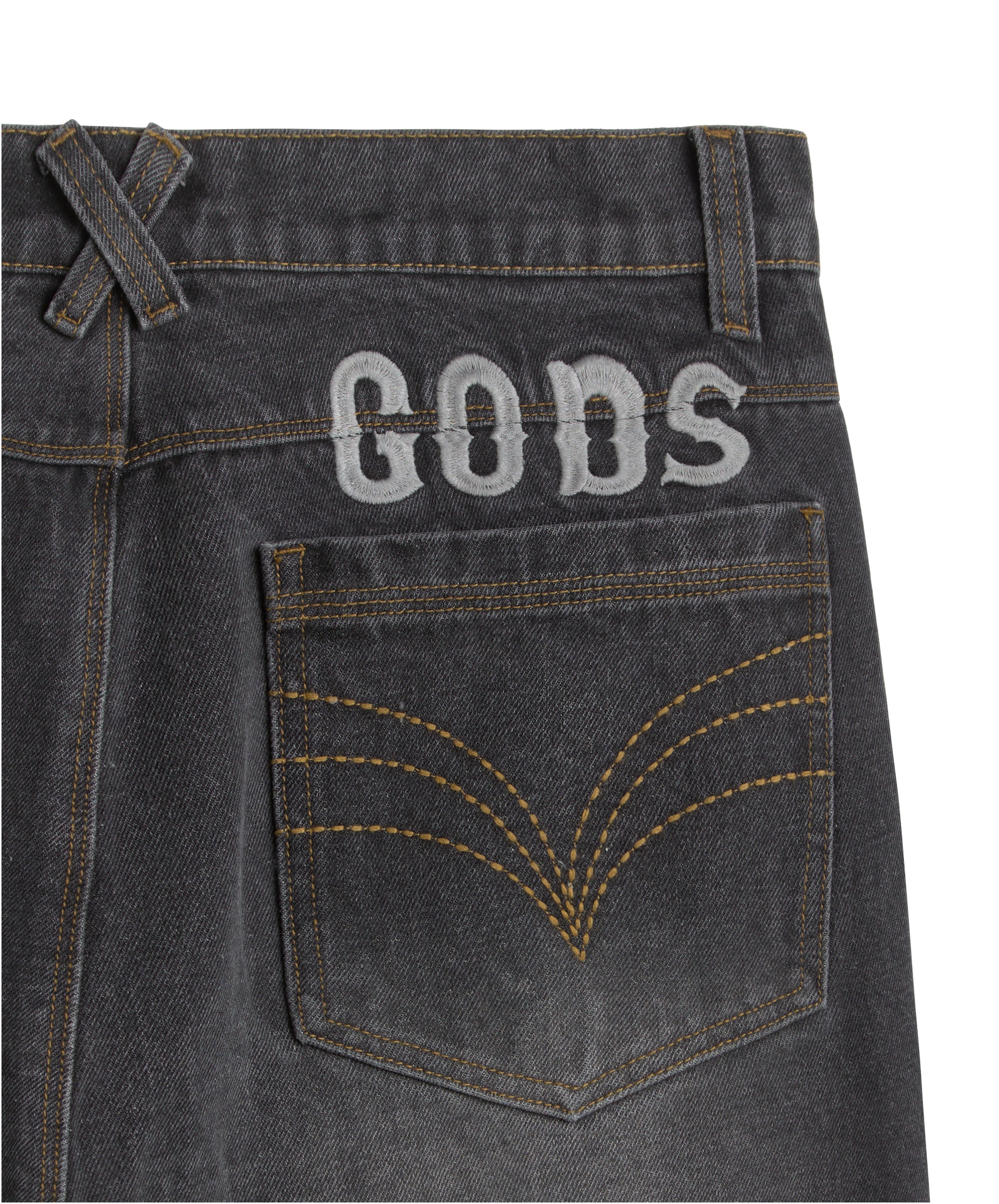 Baggy Denim Jeans Dark Grey