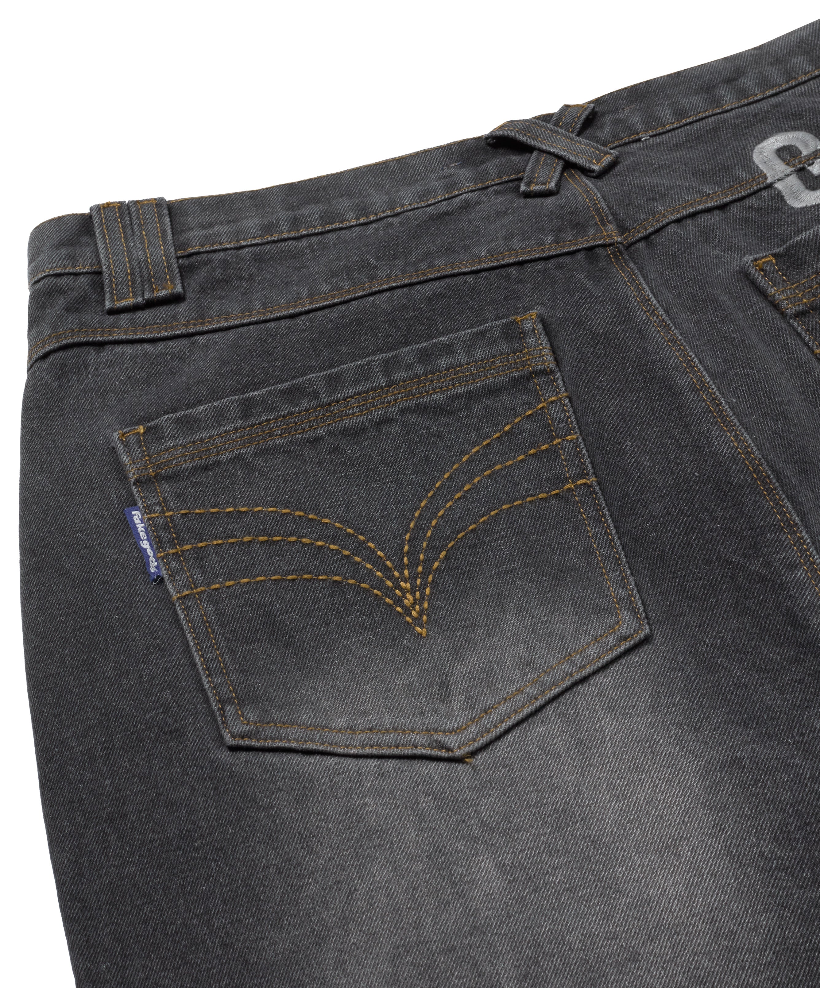 Baggy Denim Jeans Dark Grey